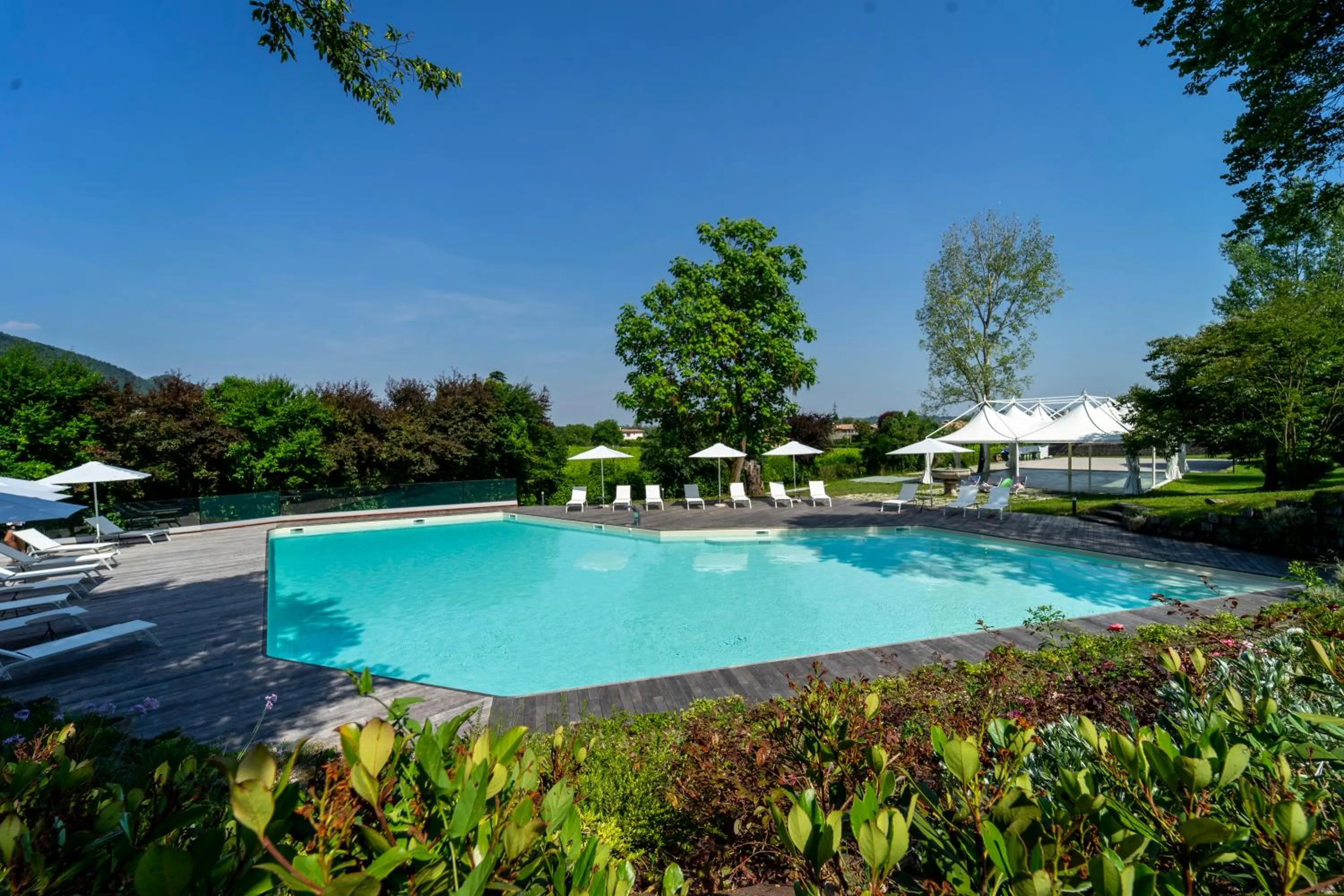 Swimming pool in Hotel Villa Soligo - Small Luxury Hotels of the World