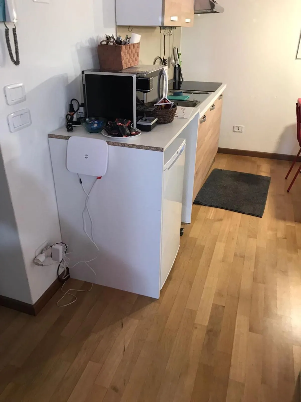 Kitchen or kitchenette in MyRoom Città Alta 1