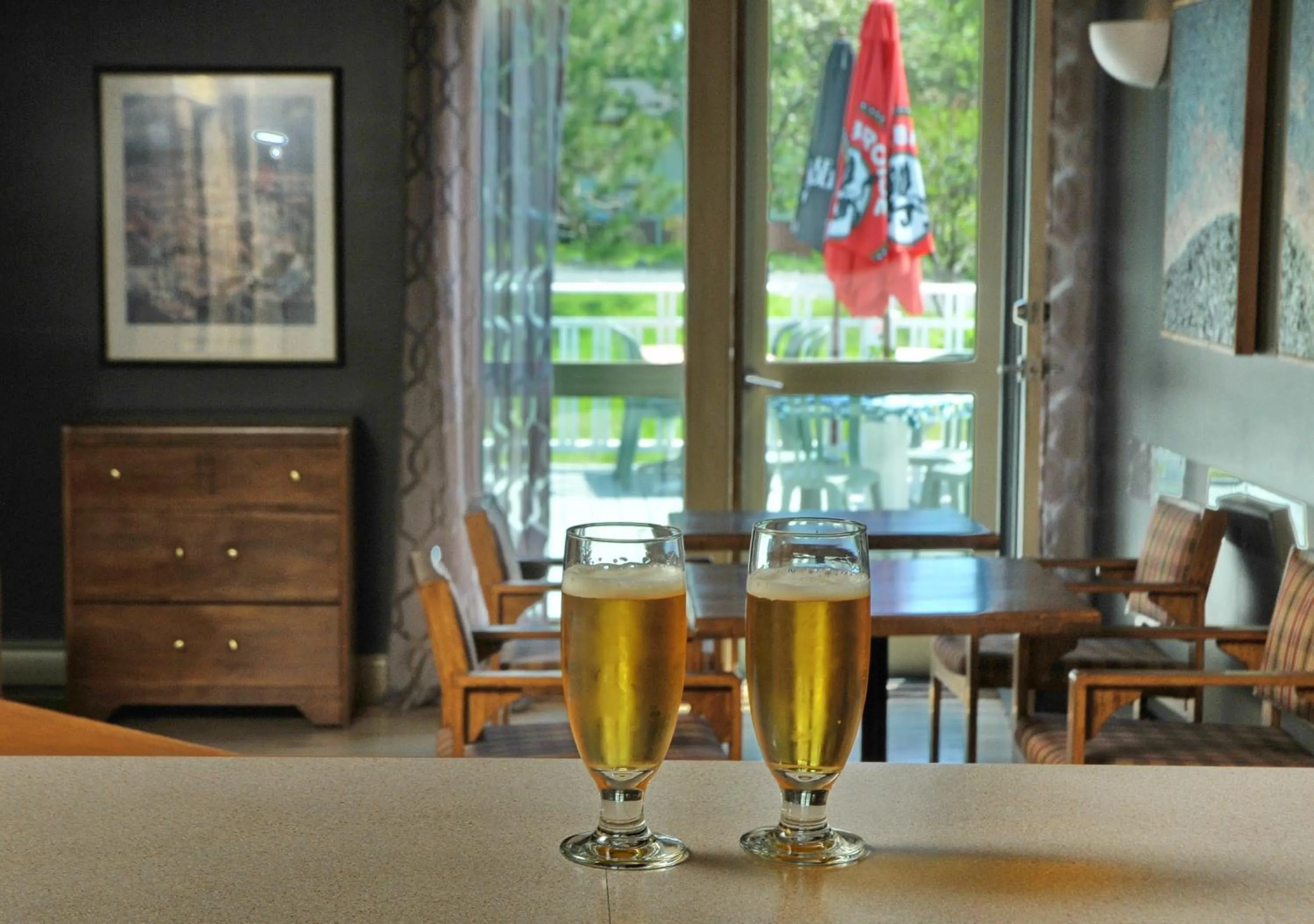 Drinks in Auberge Beausejour