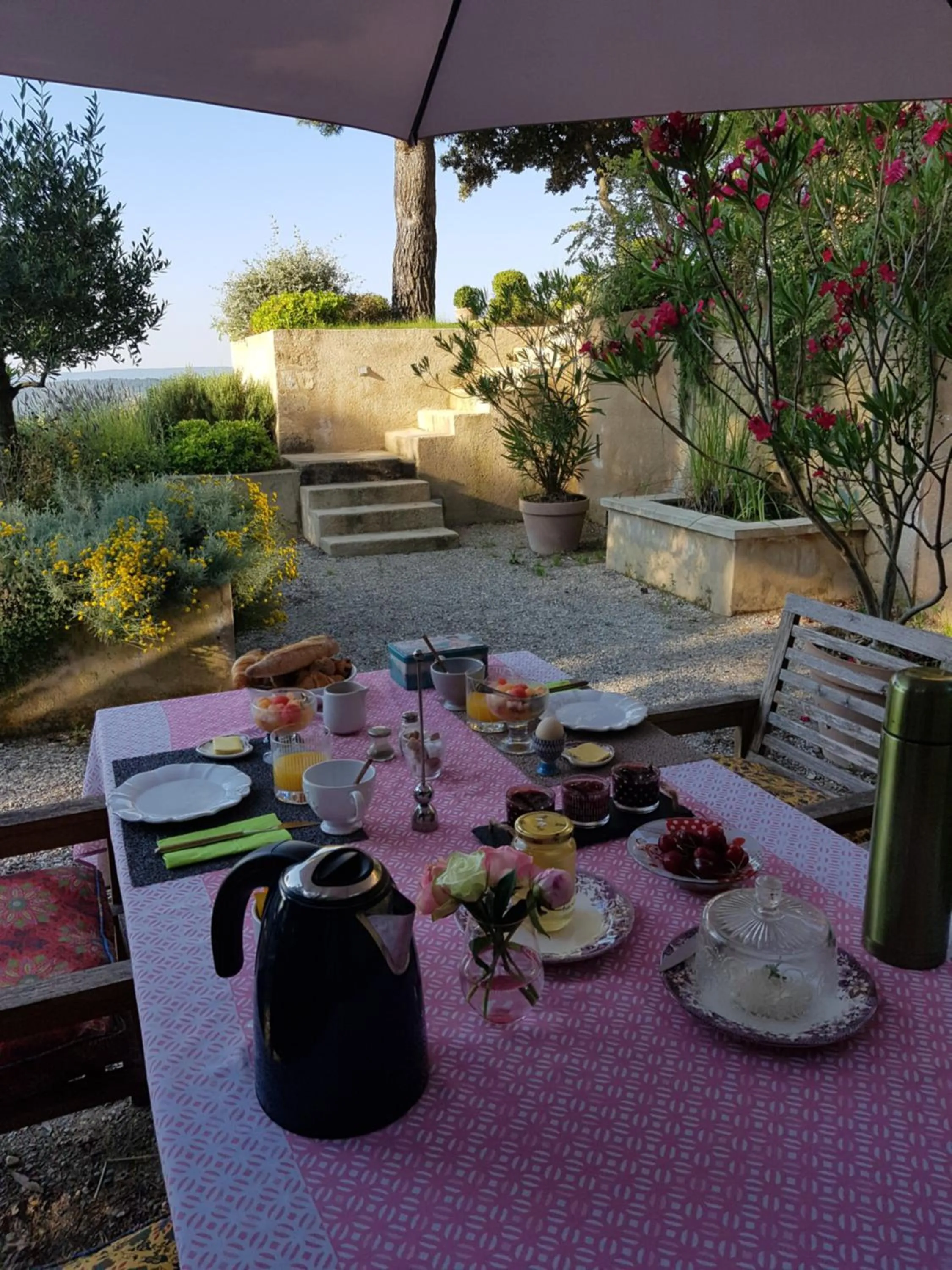 Continental breakfast in La Maison de Charlie