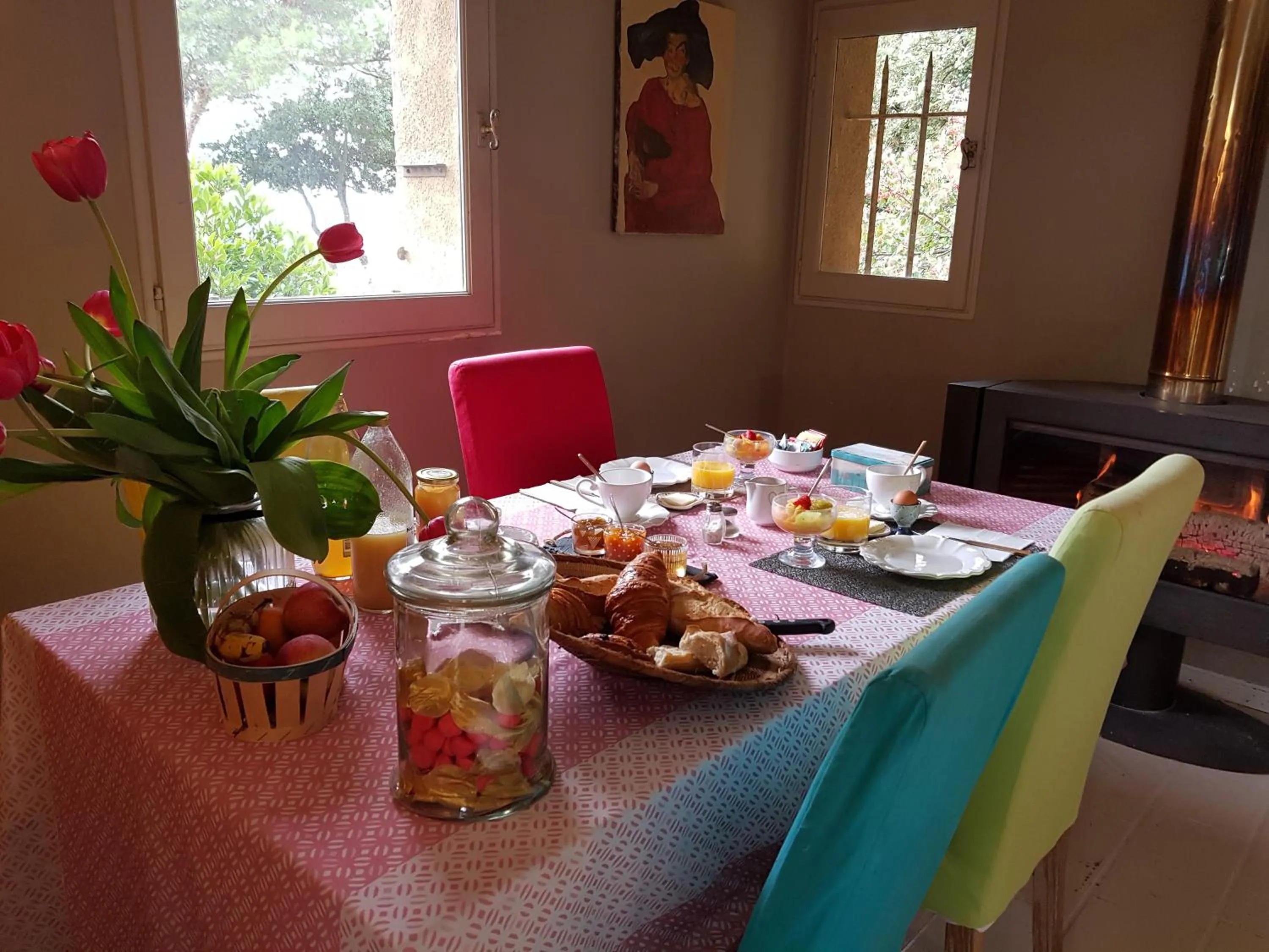 Continental breakfast in La Maison de Charlie