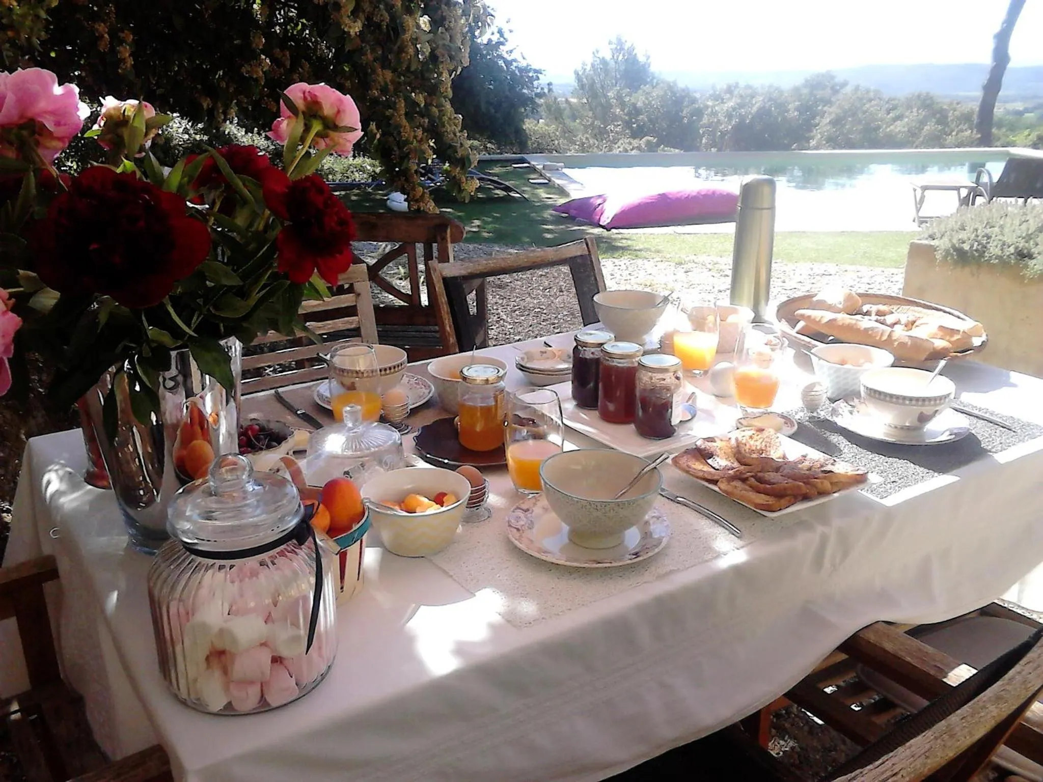 Continental breakfast in La Maison de Charlie
