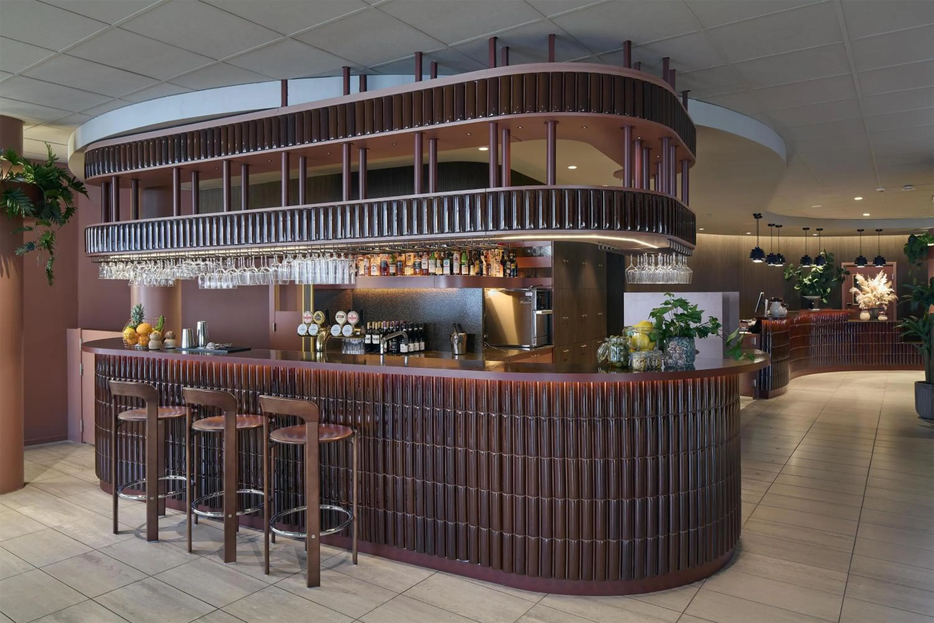 Lounge or bar in Scandic Alvik