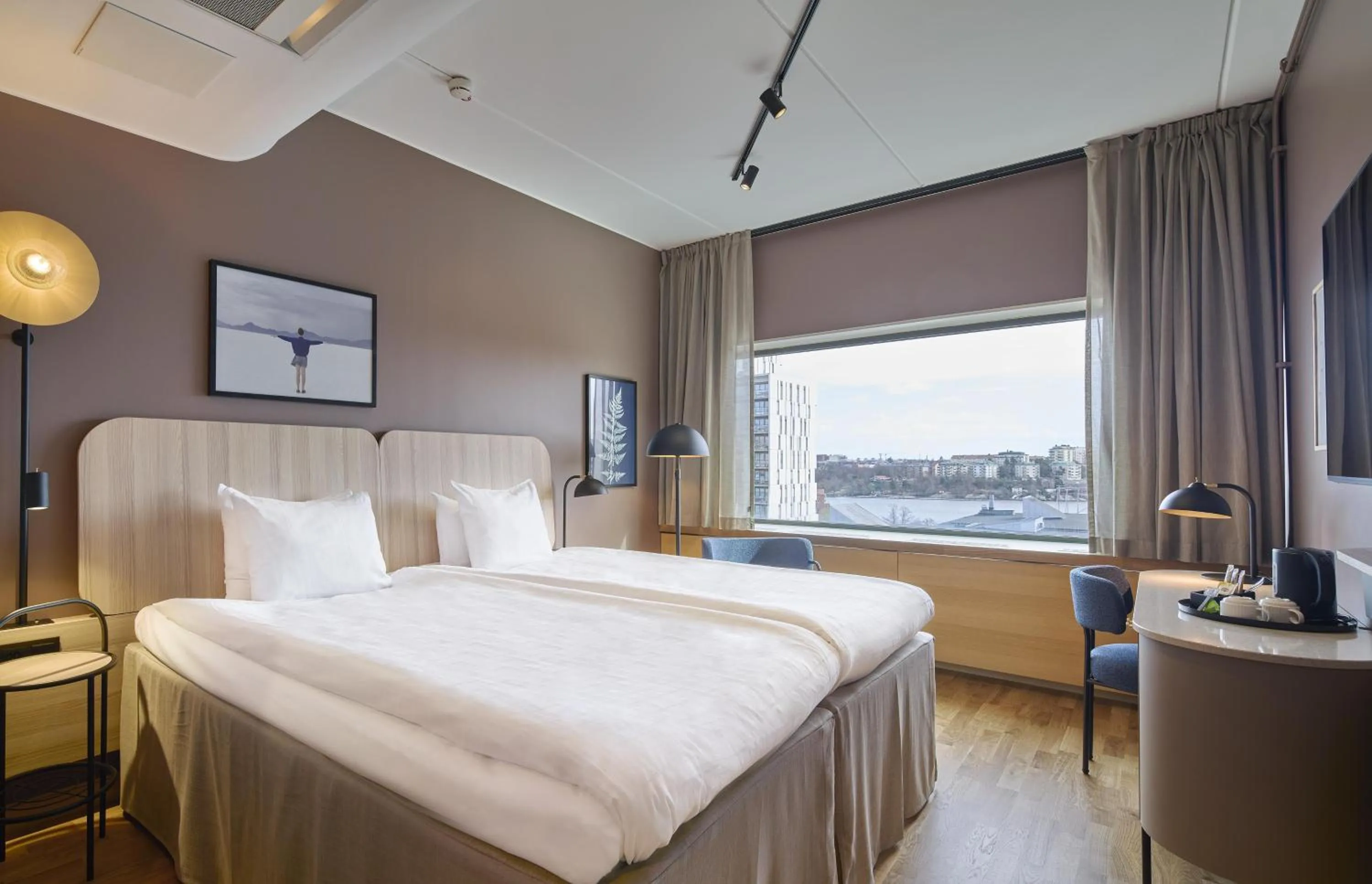 Bedroom, Bed in Scandic Alvik