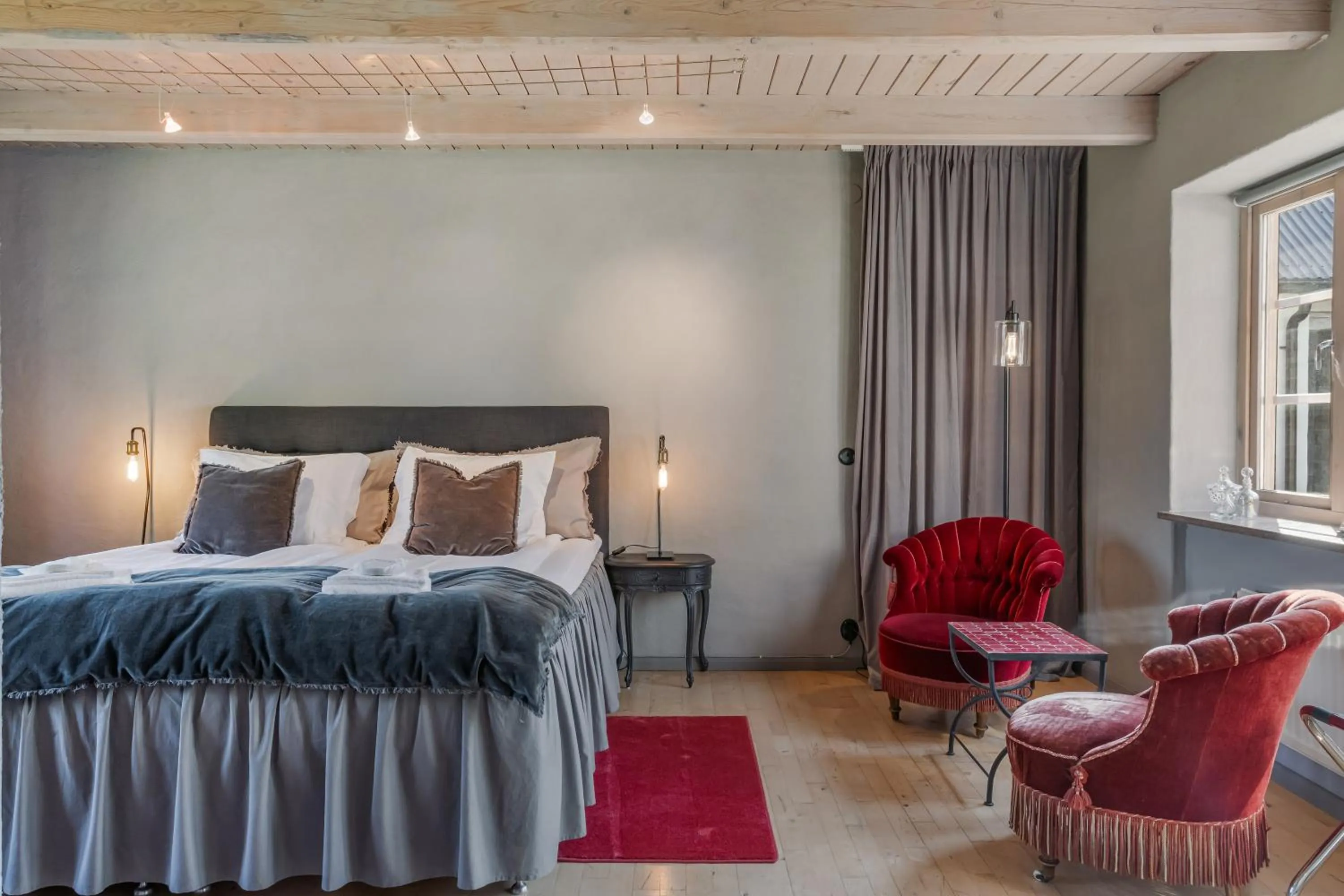 Bedroom, Bed in Mellby Atelier på Österlen