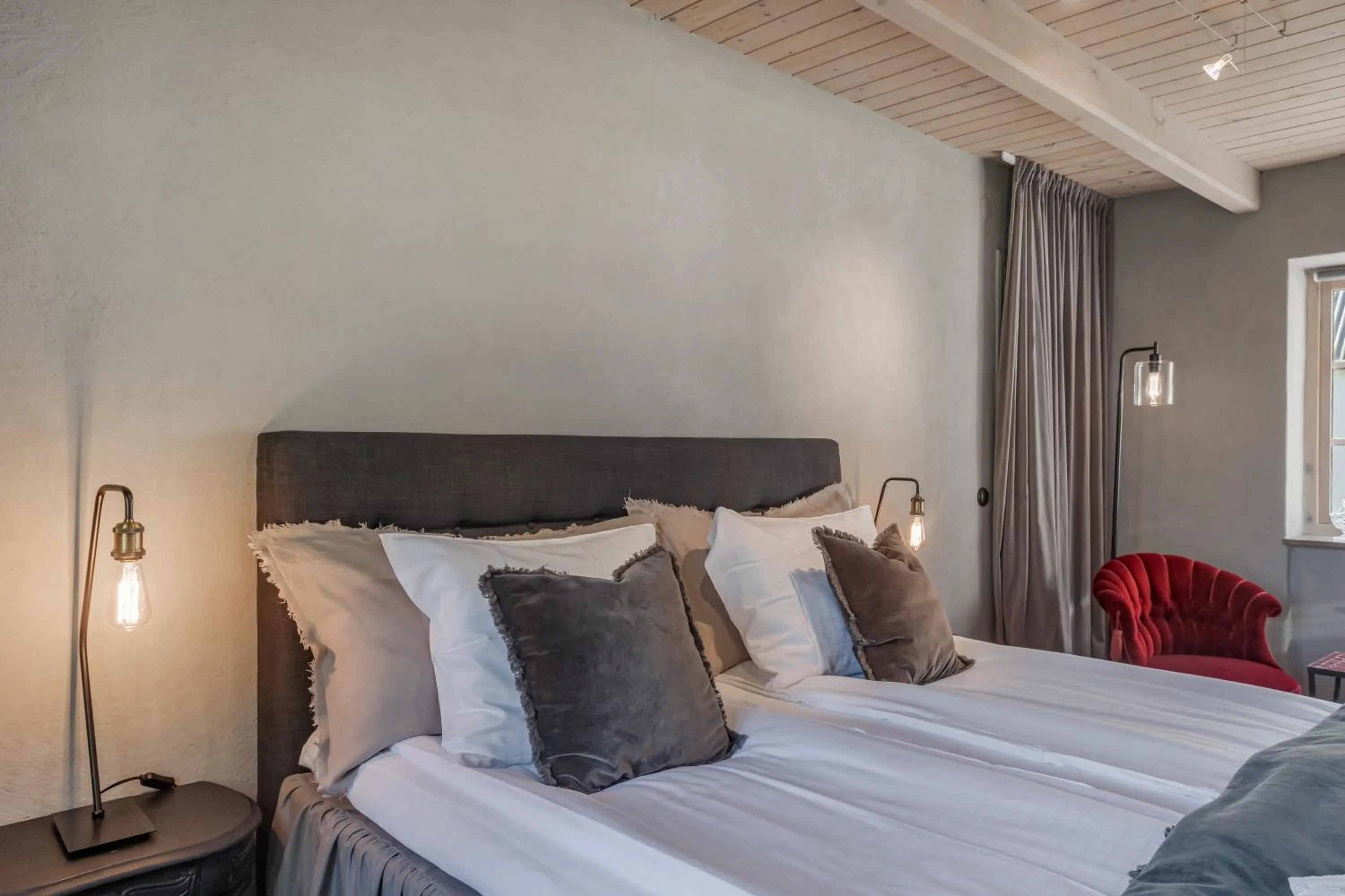 Bedroom, Bed in Mellby Atelier på Österlen