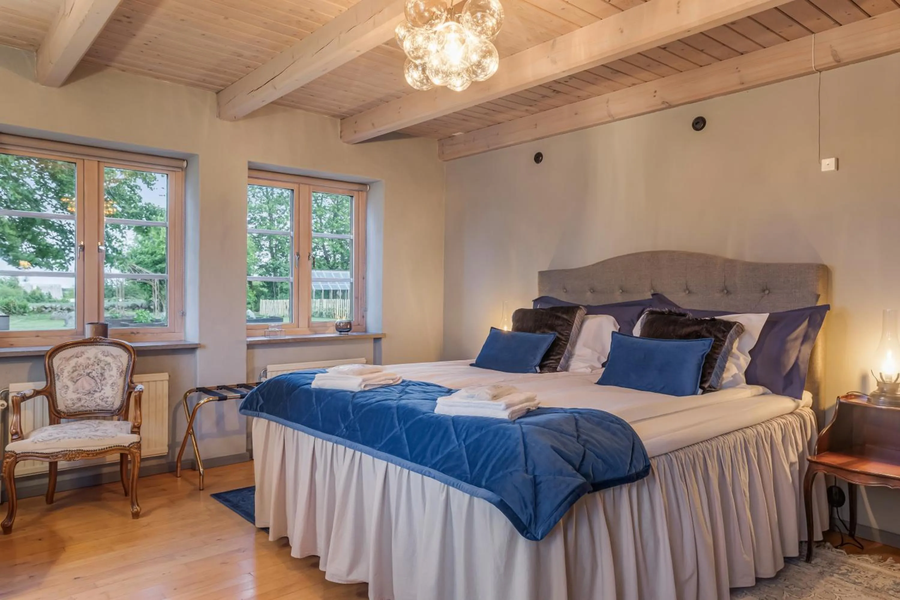 Bedroom, Bed in Mellby Atelier på Österlen