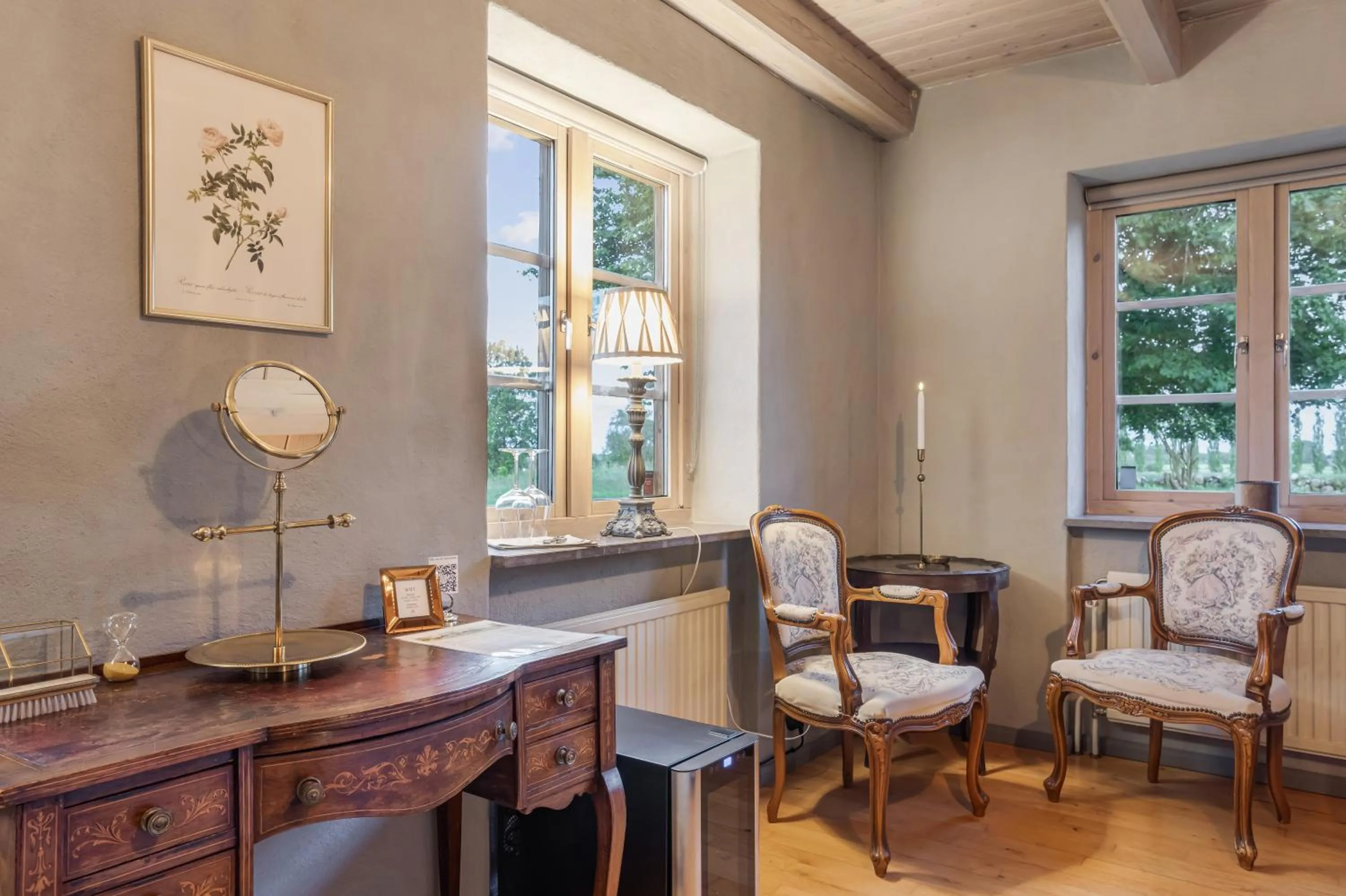 Bedroom in Mellby Atelier på Österlen