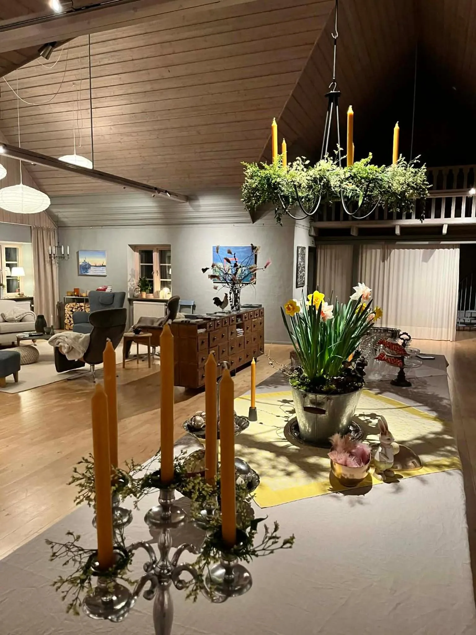 Communal lounge/ TV room in Mellby Atelier på Österlen