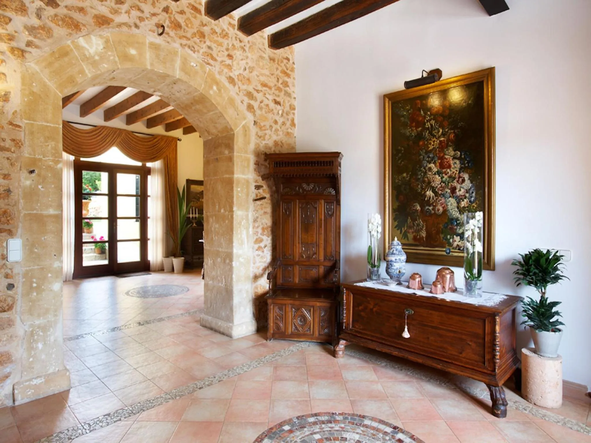 Lobby or reception in Puig de Ros d’Alt