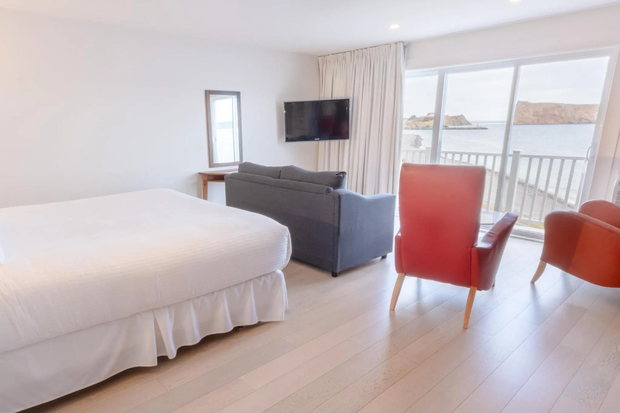 Bedroom, Bed in Riotel Perce