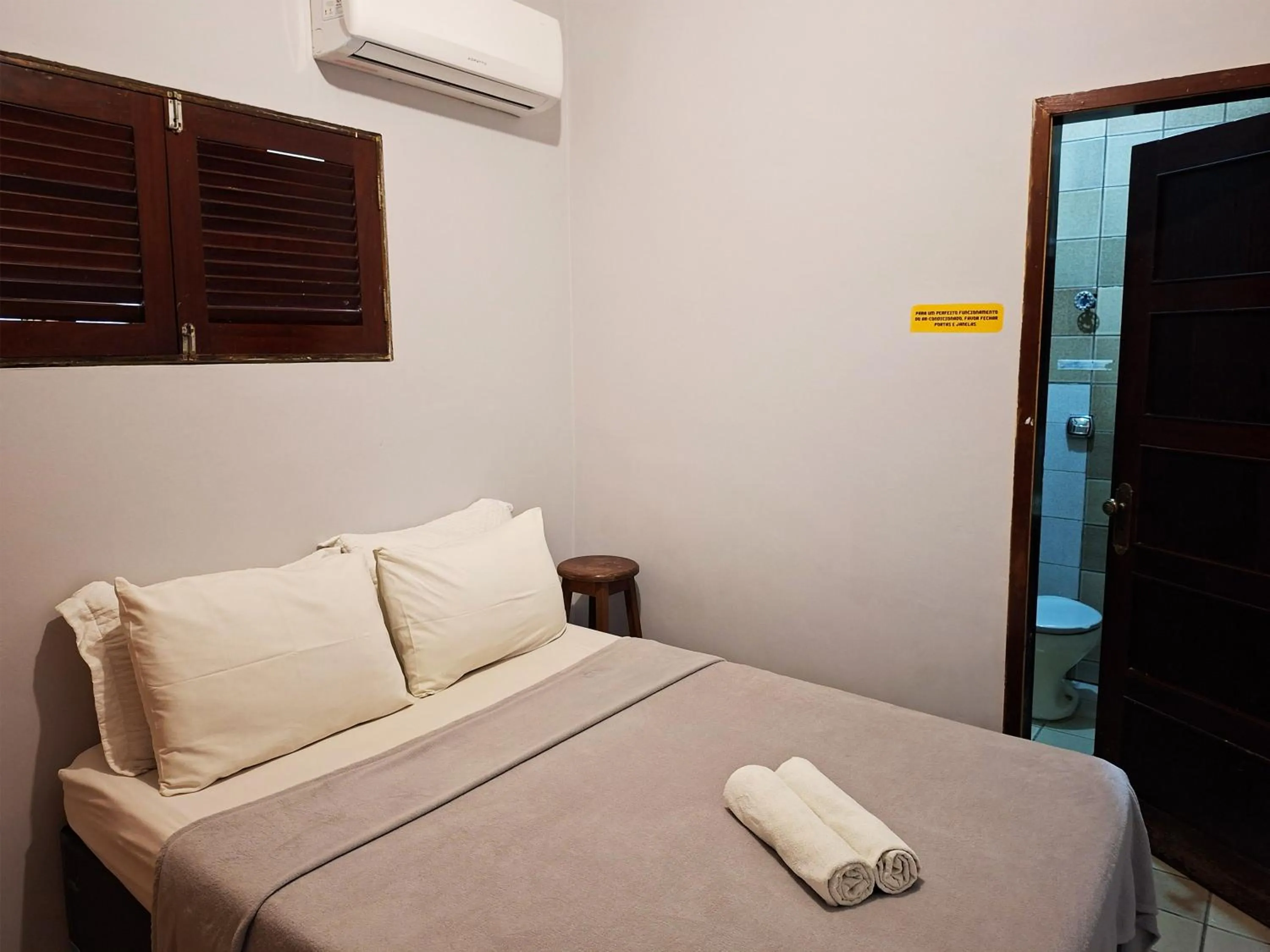 Bed in Pousada Casa Grande