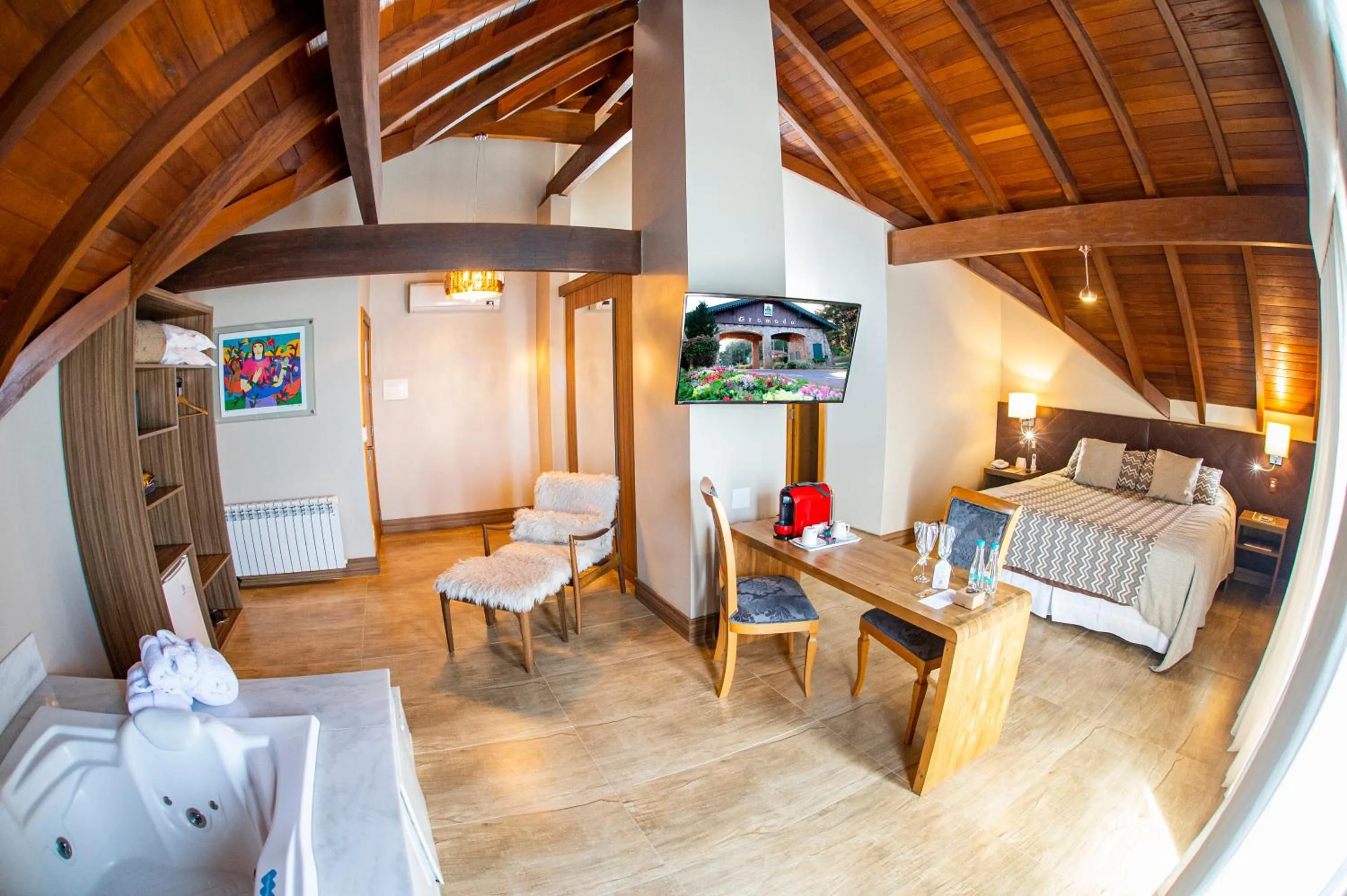 Bedroom in Hotel Refugio da Montanha