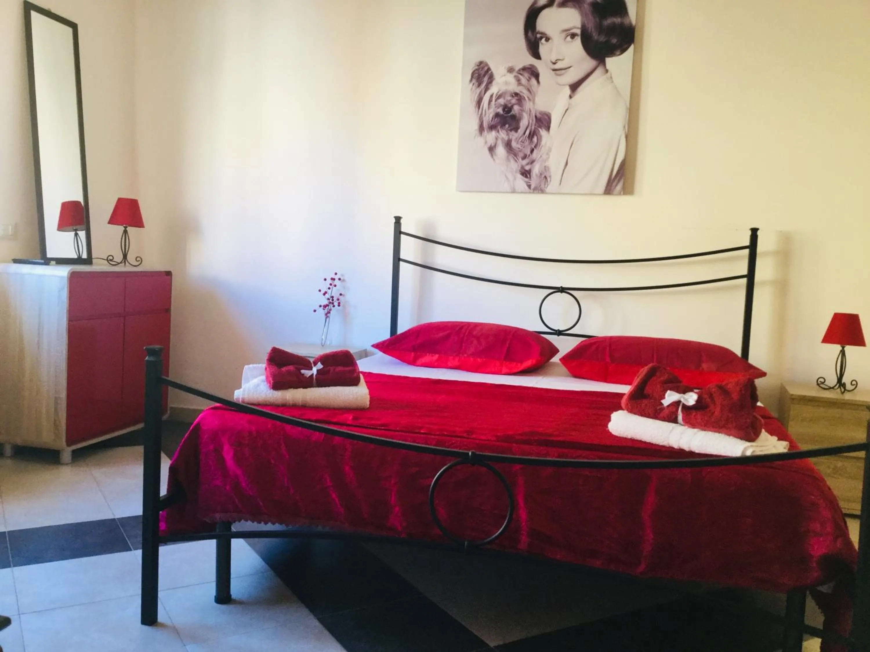 Bed in b & b Jasmine