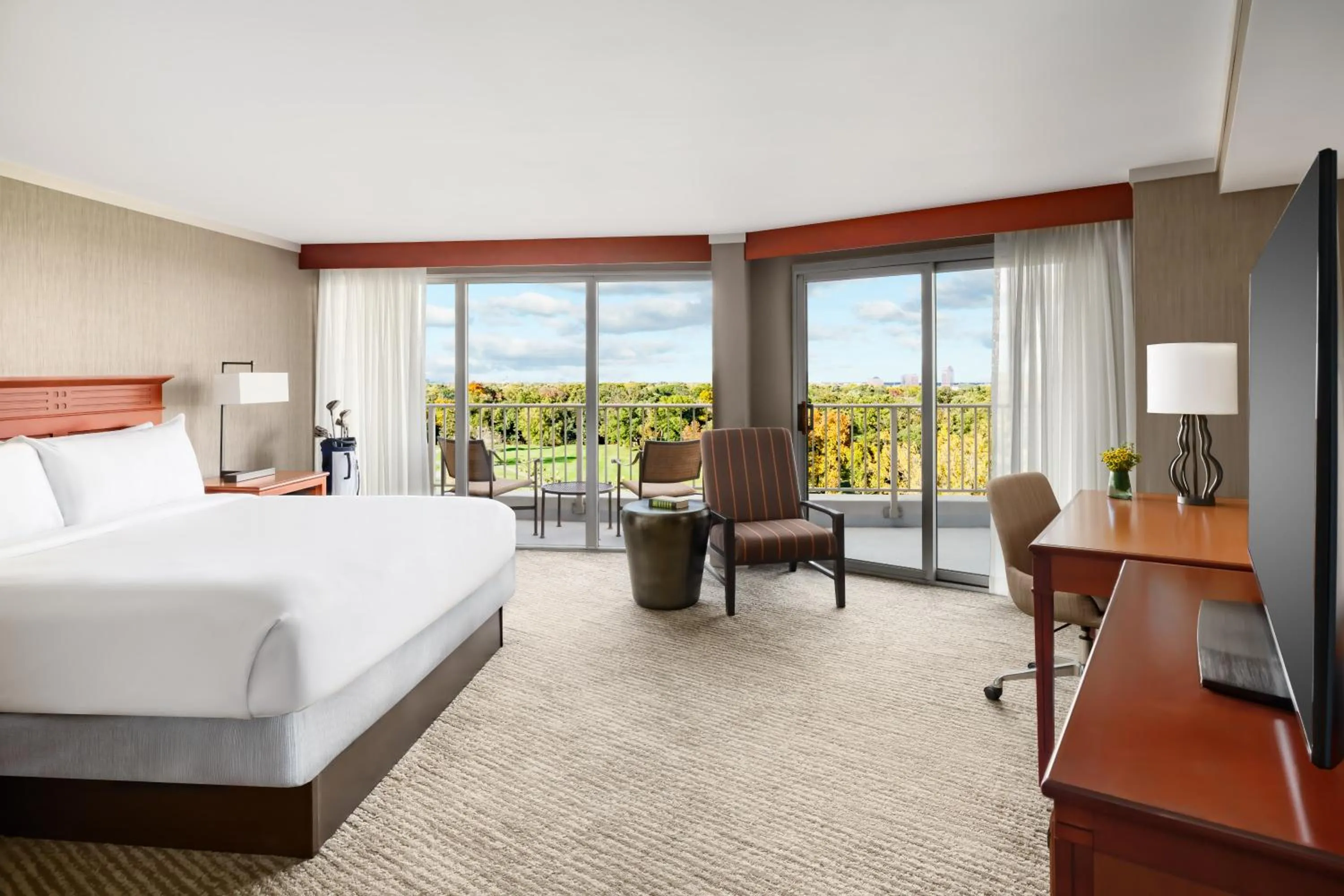 Bed in Eaglewood Resort & Spa