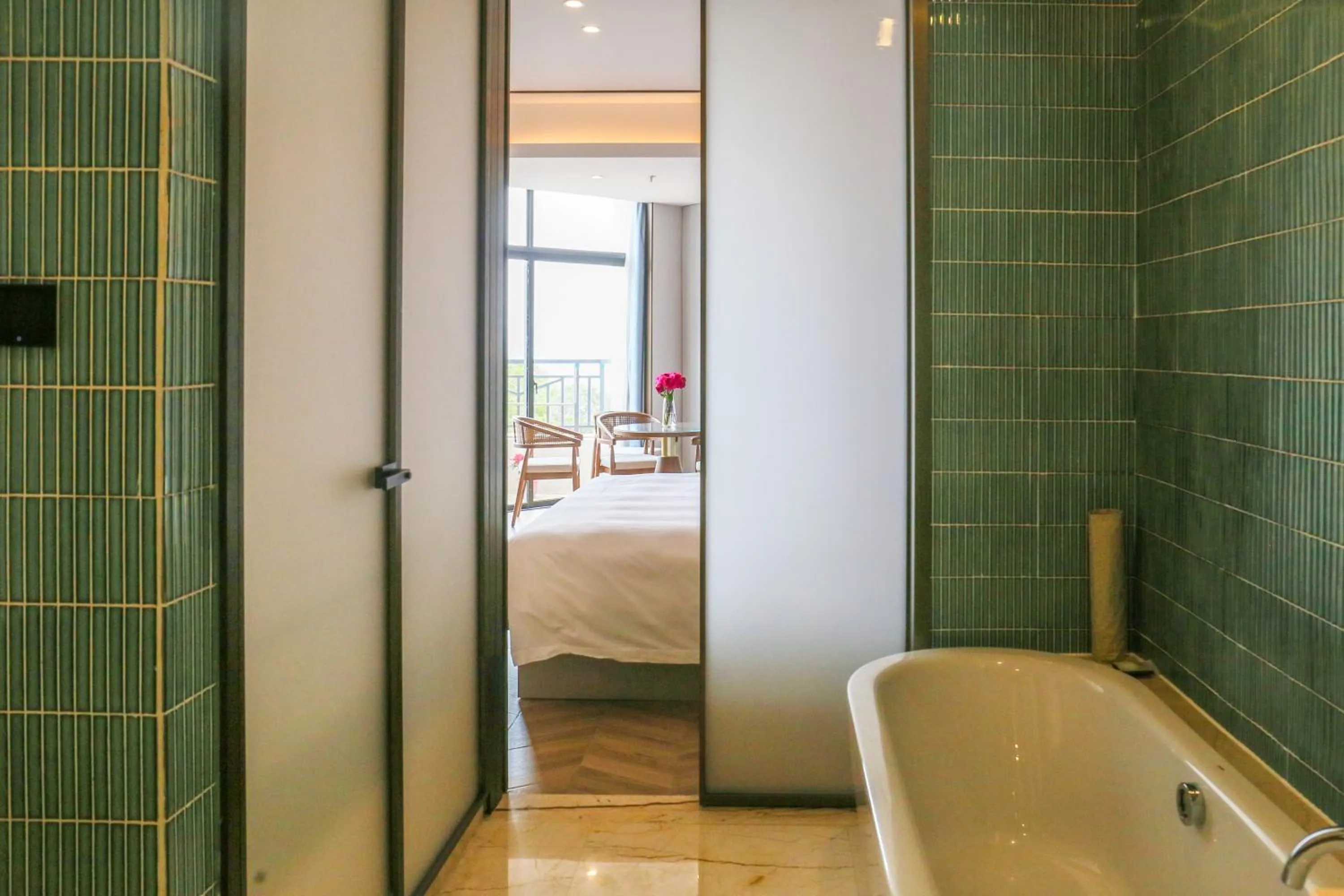 Bed in Wanda Realm Xiamen North Bay