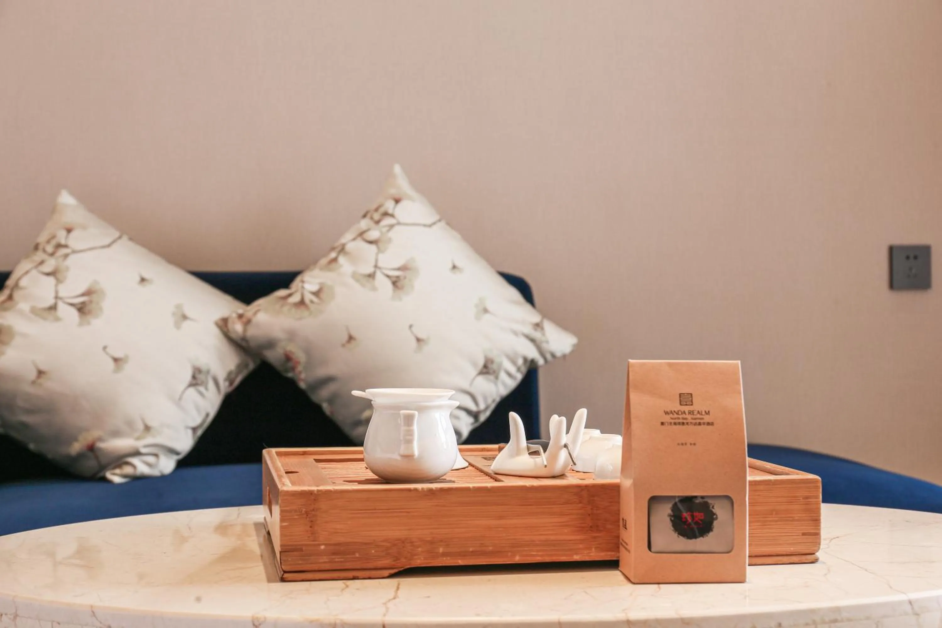 Bed in Wanda Realm Xiamen North Bay