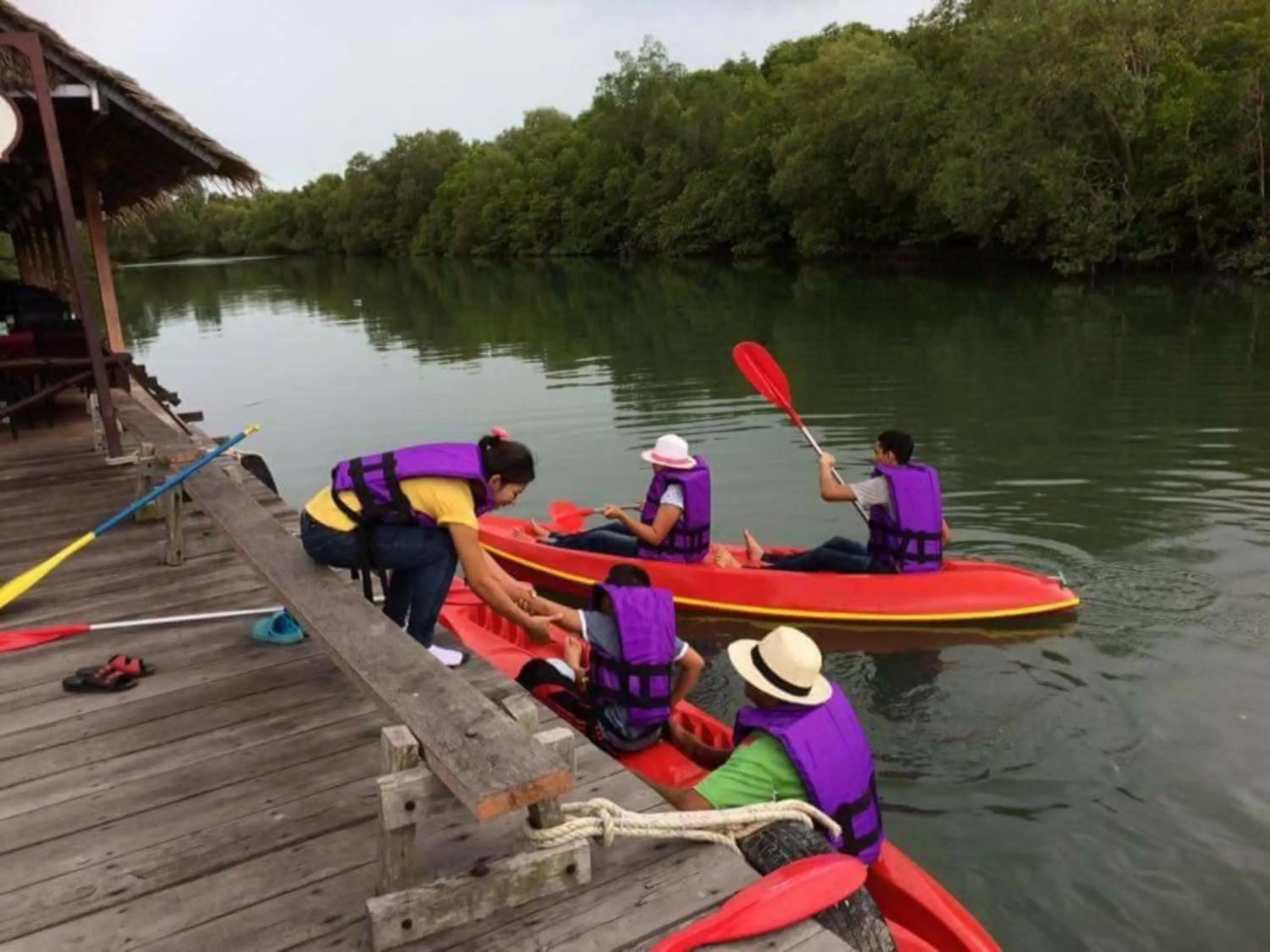 Canoeing in Chaiyo Resort