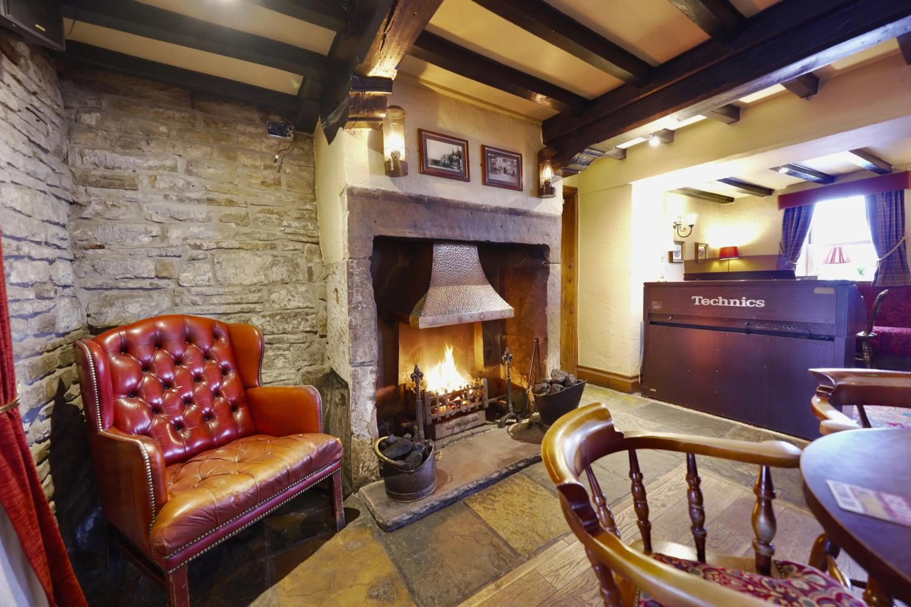 Seating area in The Dog and Partridge