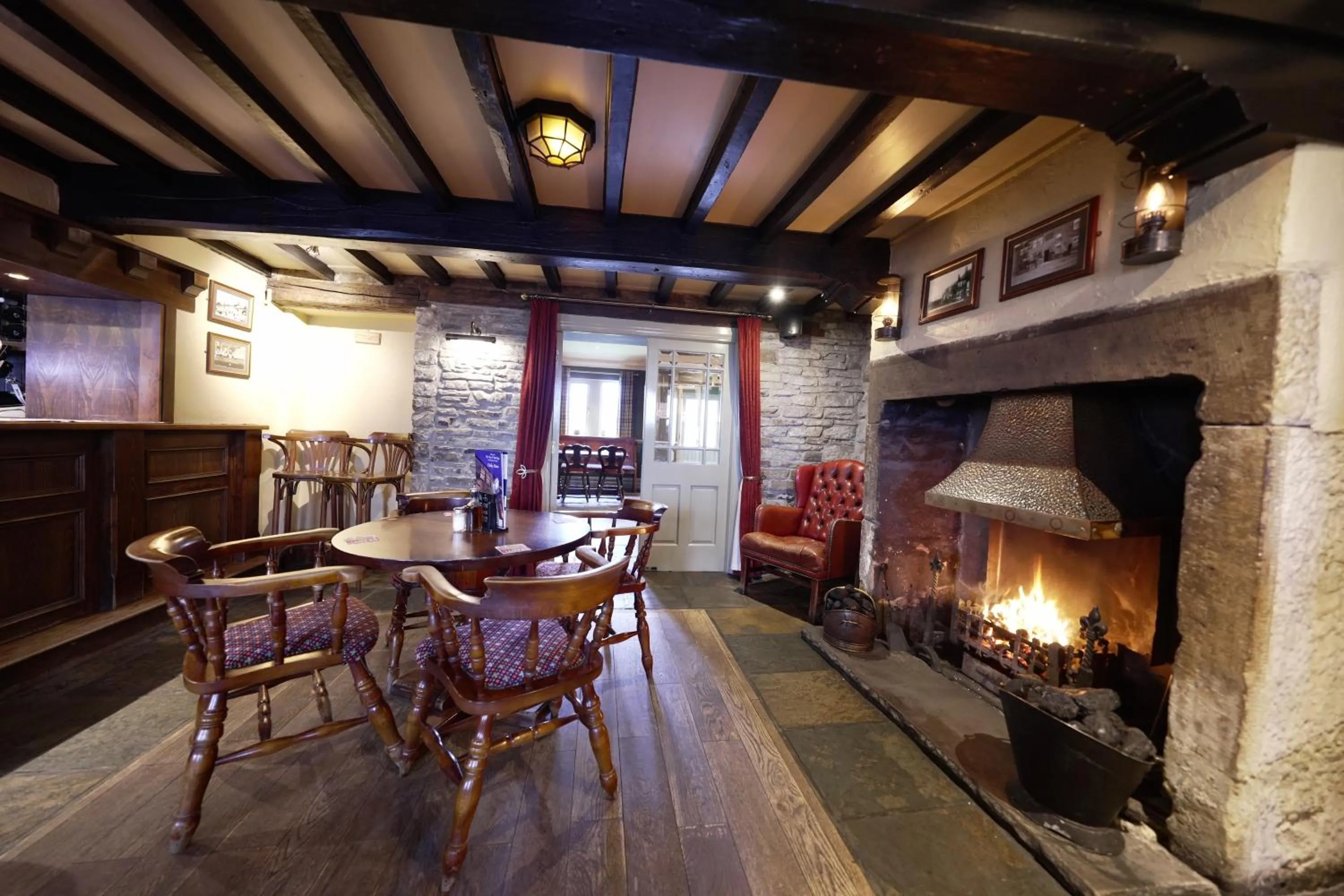 Seating area in The Dog and Partridge