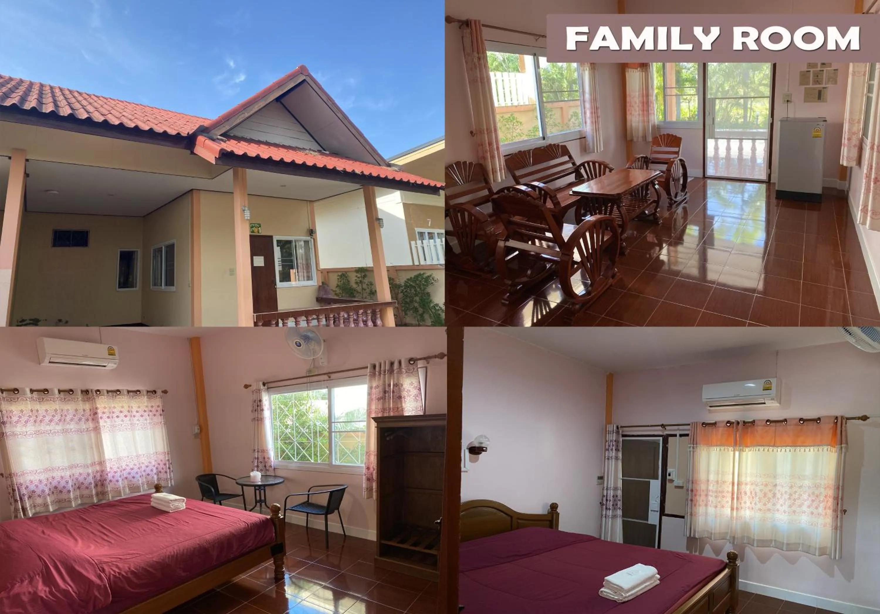 Family in Baan Suan Palm Resort