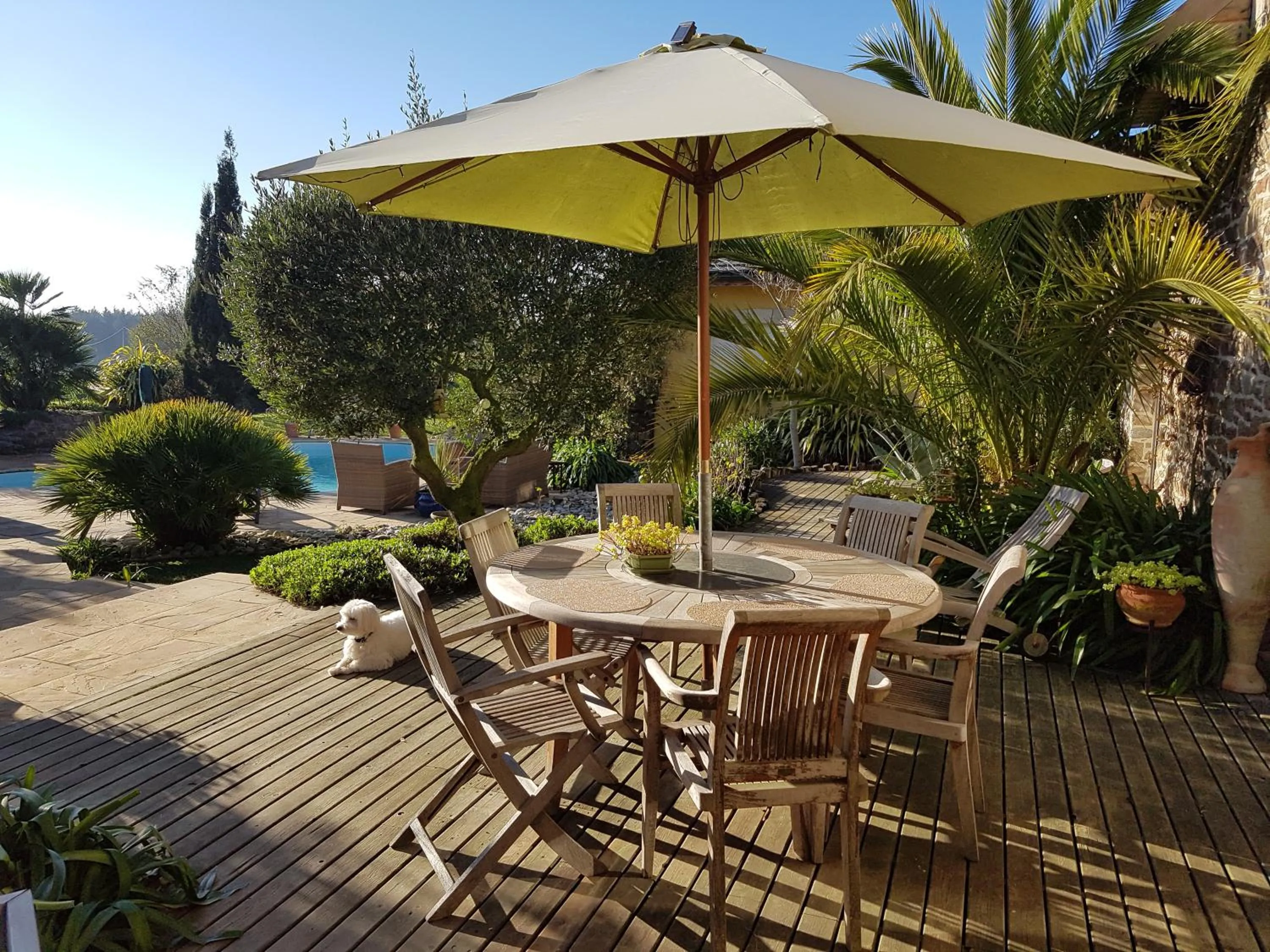 Patio in B&B Lou Mas