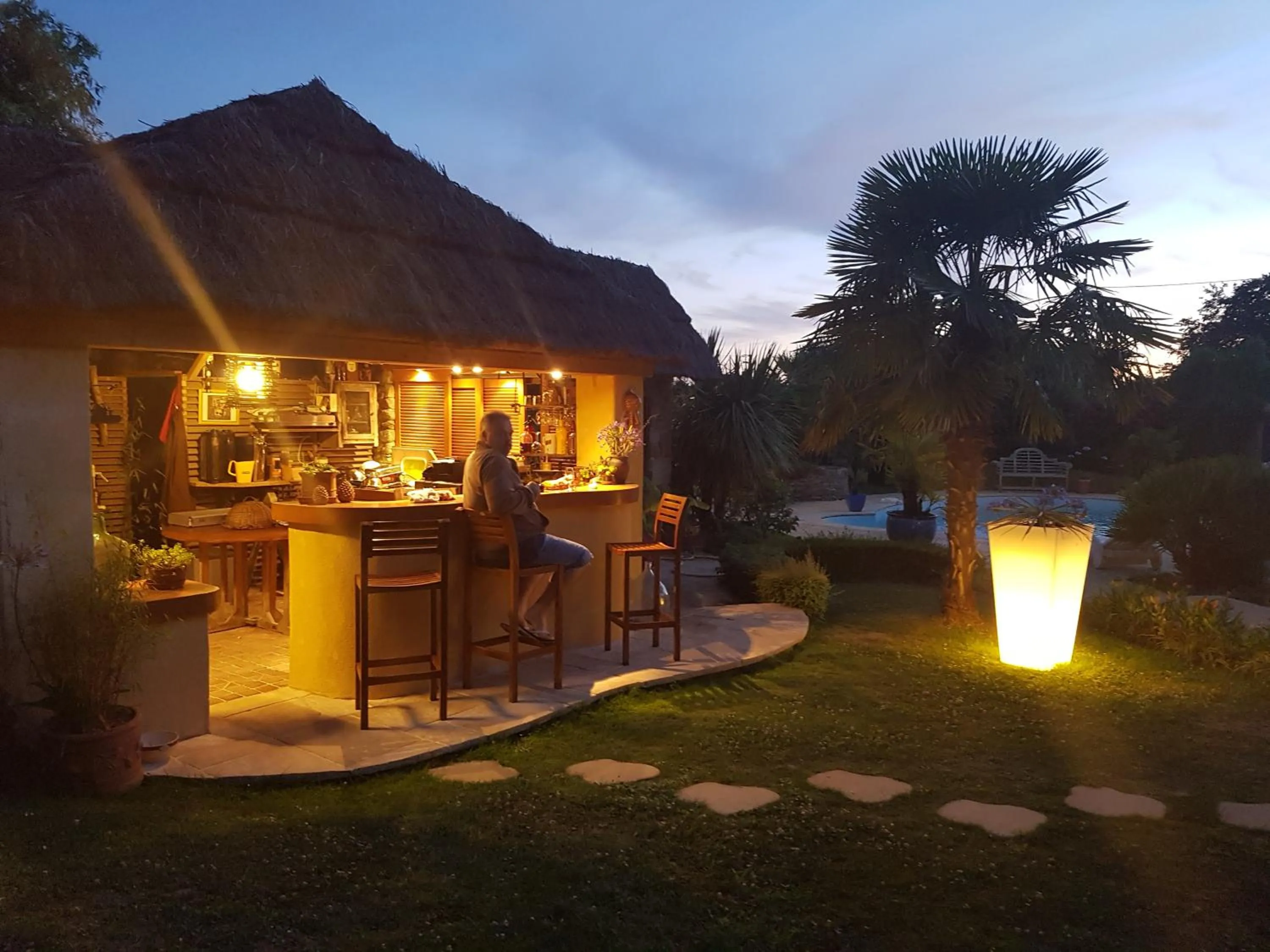 Patio in B&B Lou Mas