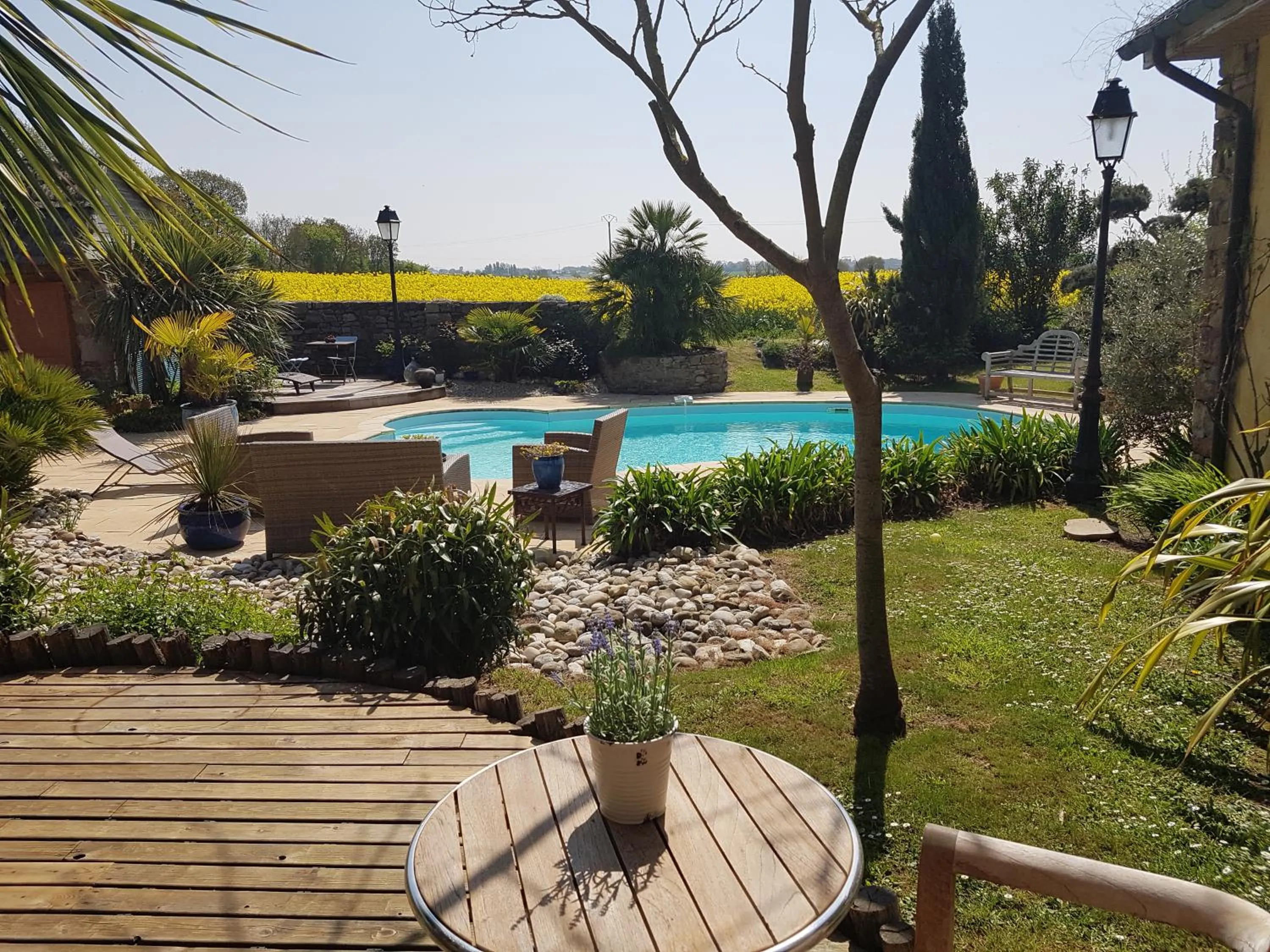 Garden in B&B Lou Mas