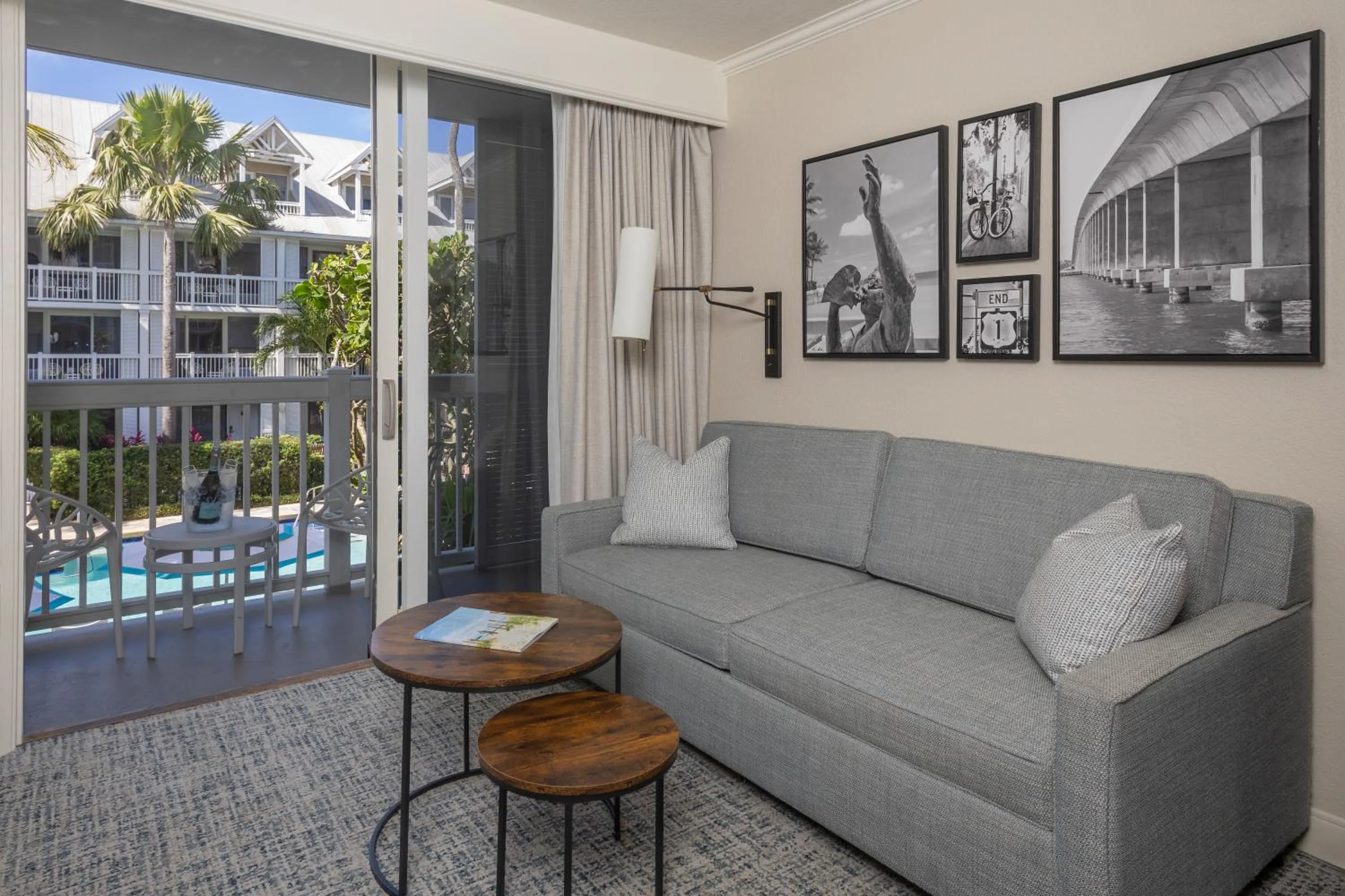 Seating area in Opal Key Resort & Marina