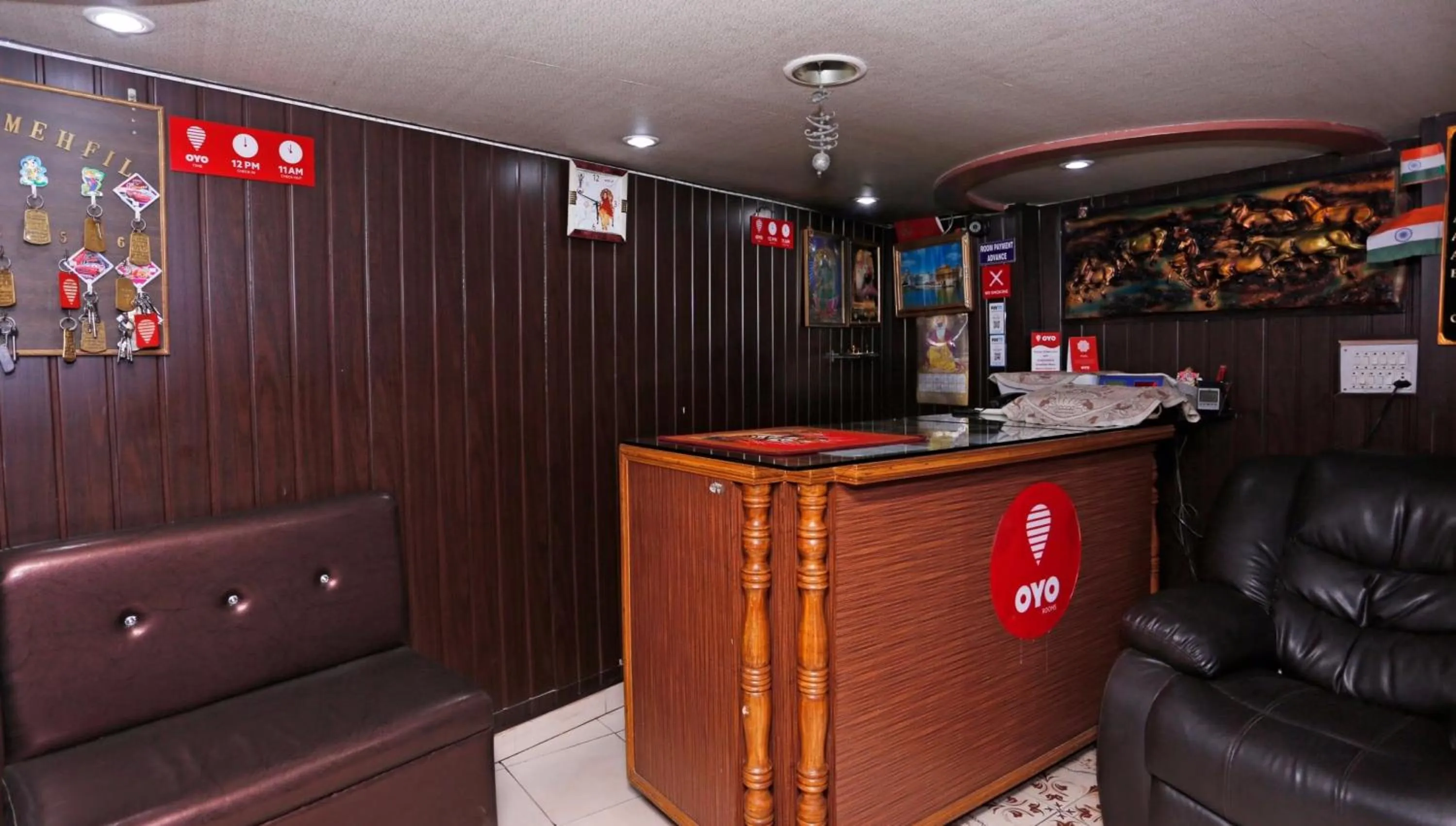 Lobby or reception in Hotel O Mehfil Hotel