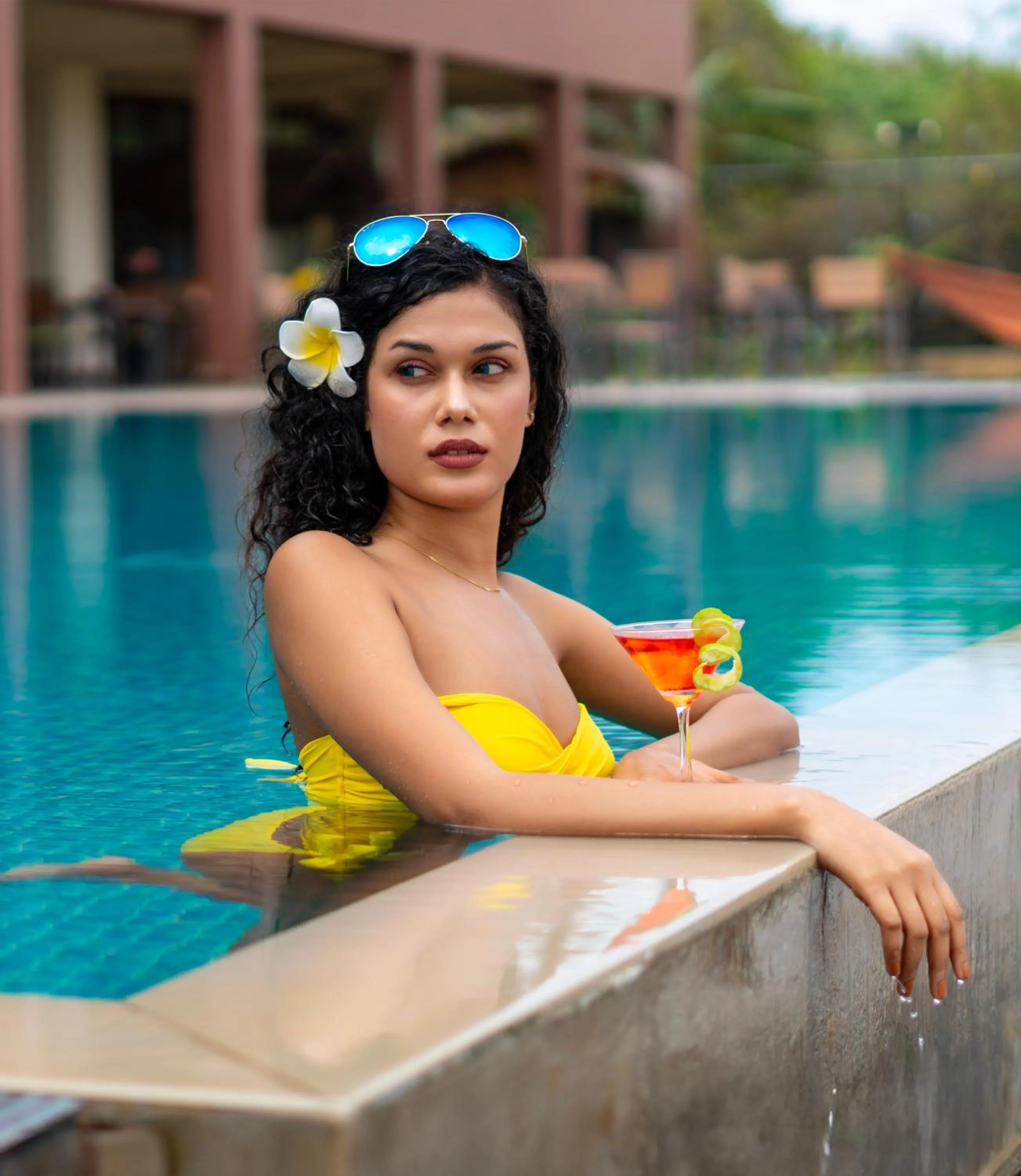 Pool view in Sooriya Resort & Spa