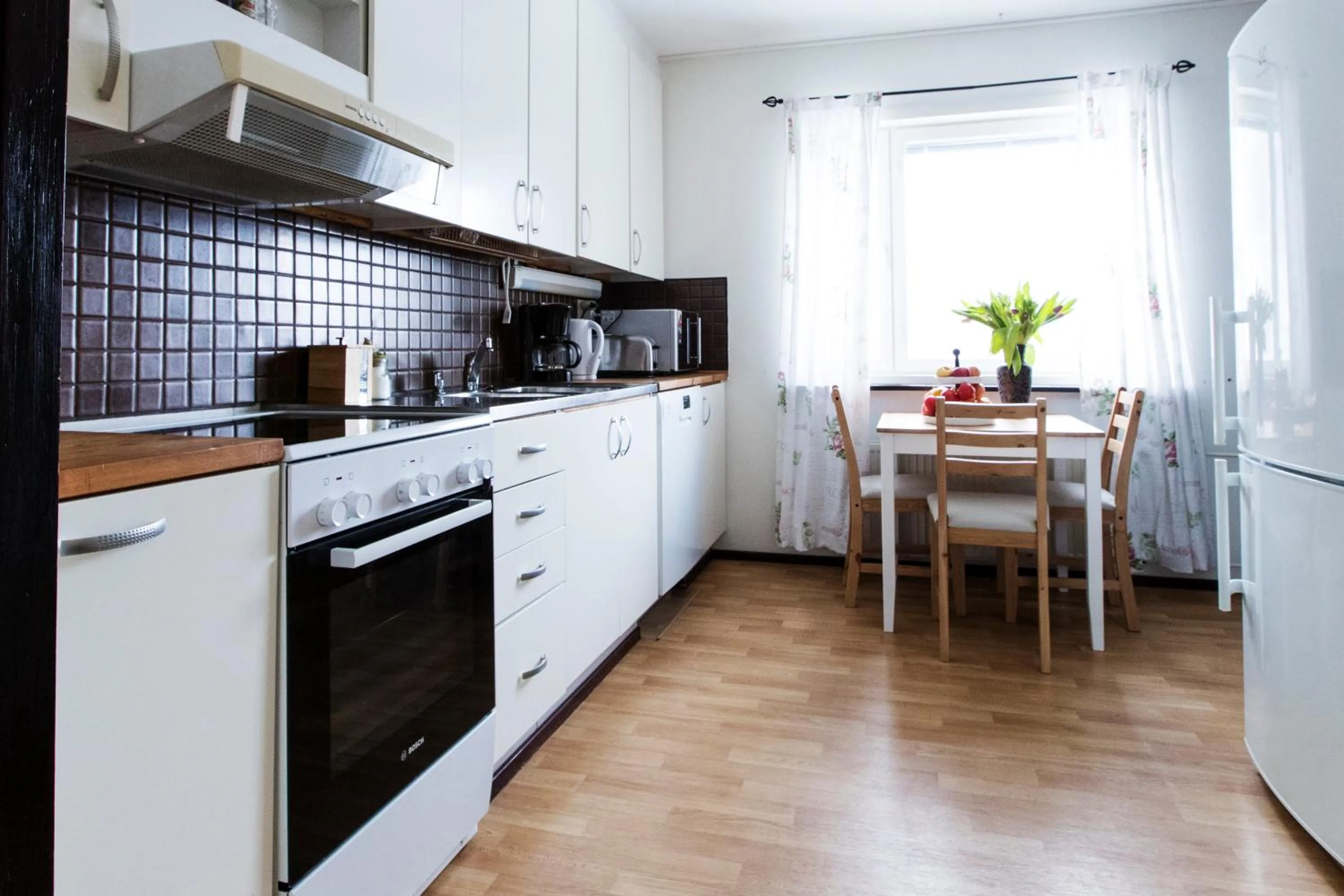 Patio in Klintvägen Apartments