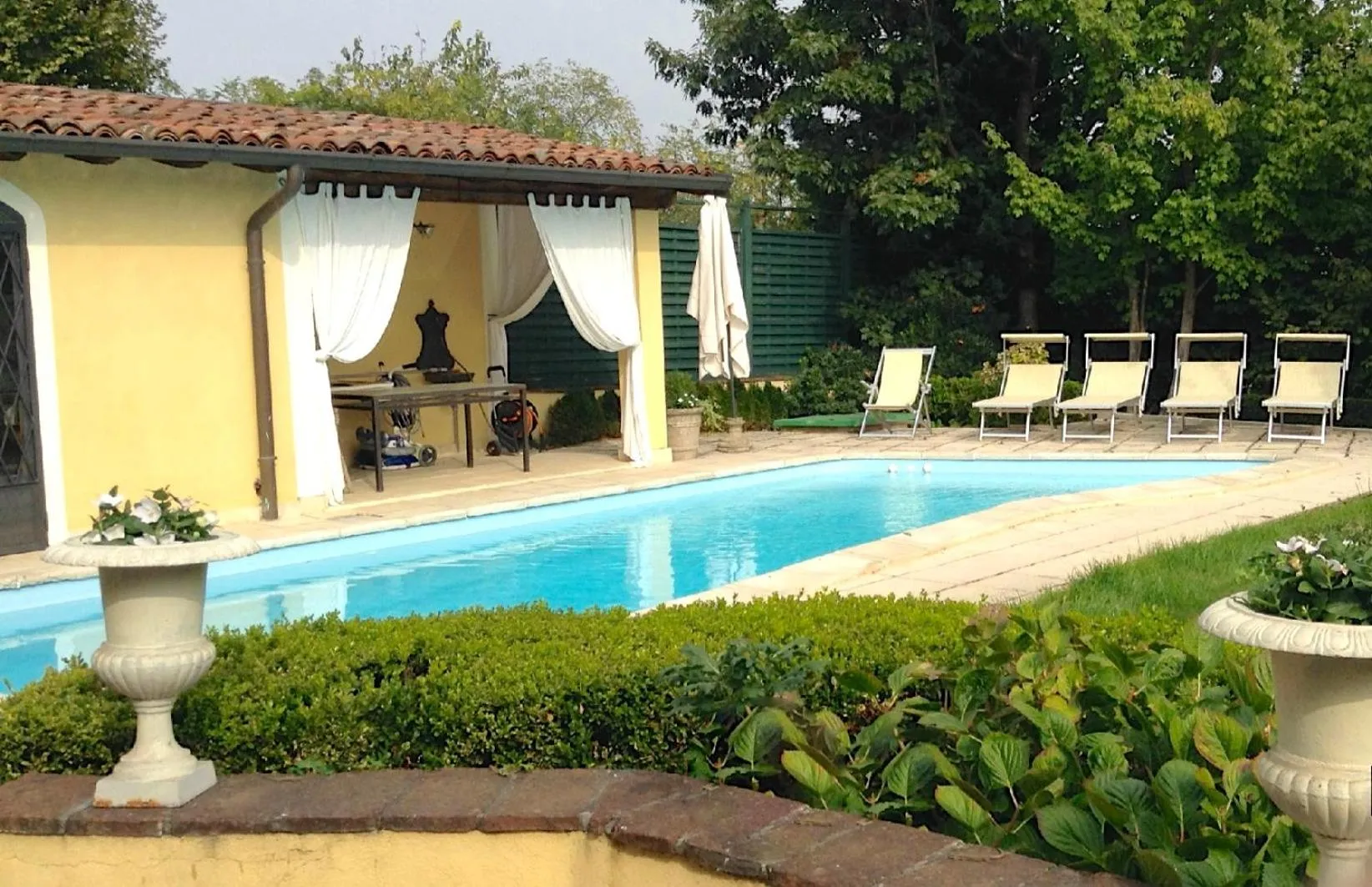 Pool view in Relais Torre Dei Torti - Luxury Bed and Breakfast