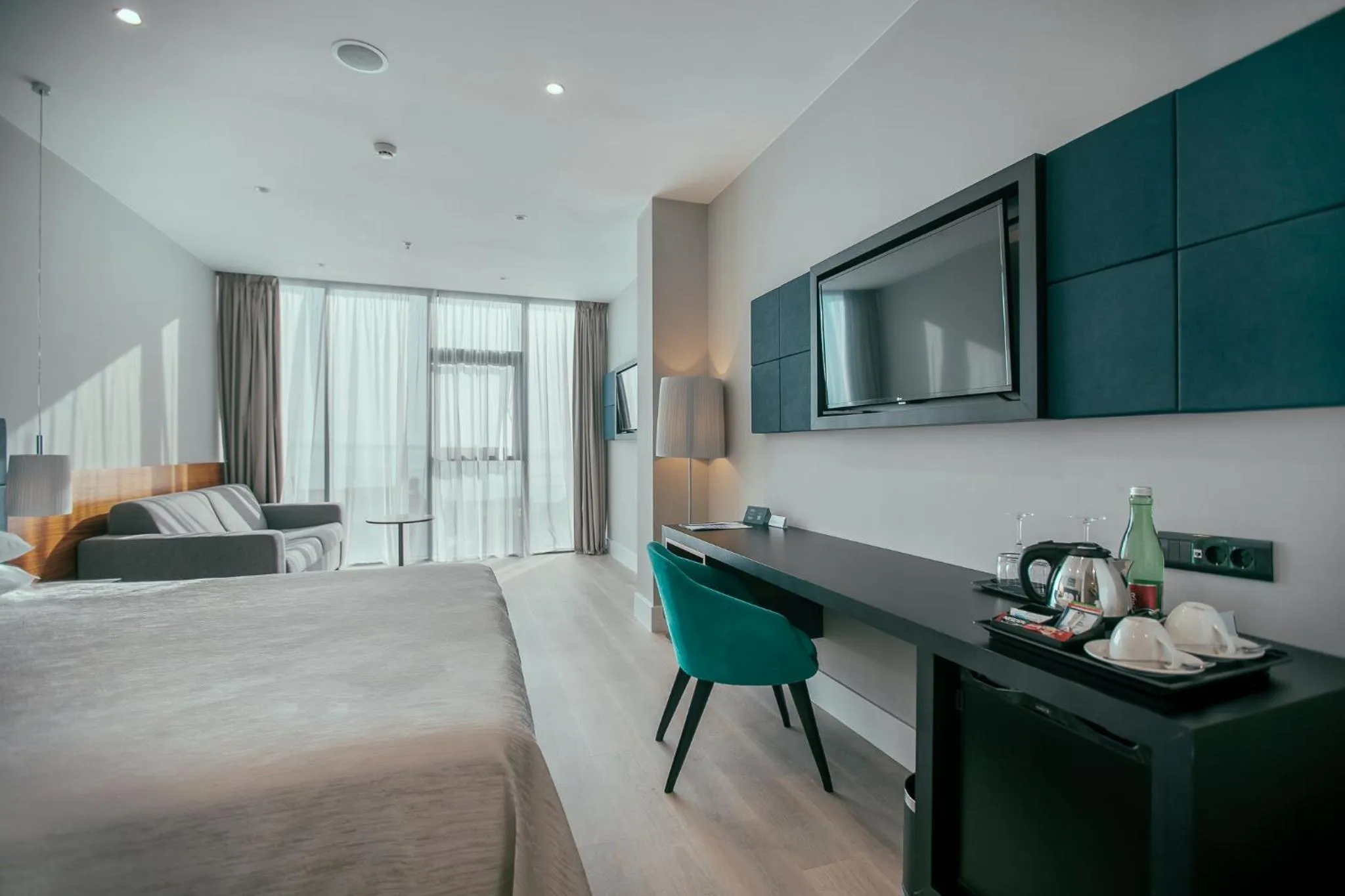 Bedroom, Bed in Marvie Hotel & Health