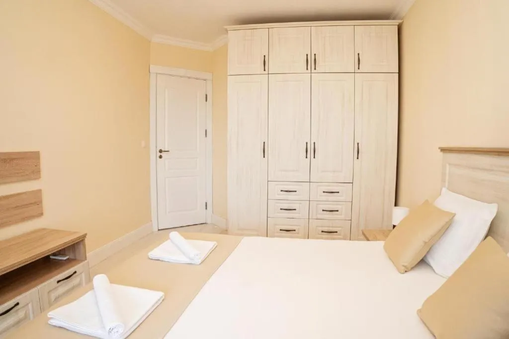 Bed in Burgas Beach Resort Apartments