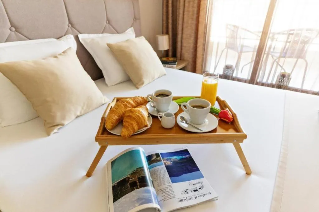 Bed in Burgas Beach Resort Apartments