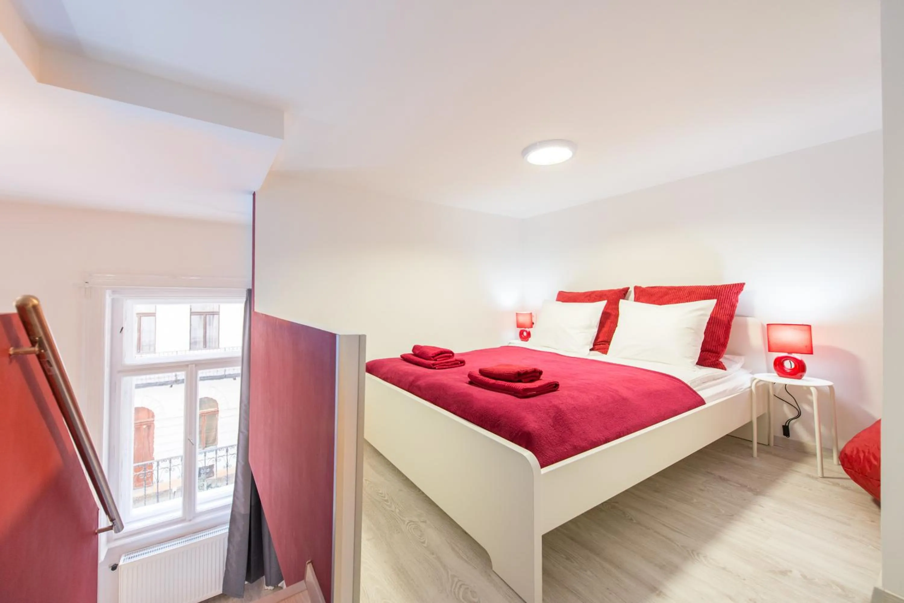 Bedroom, Bed in happy home FOX