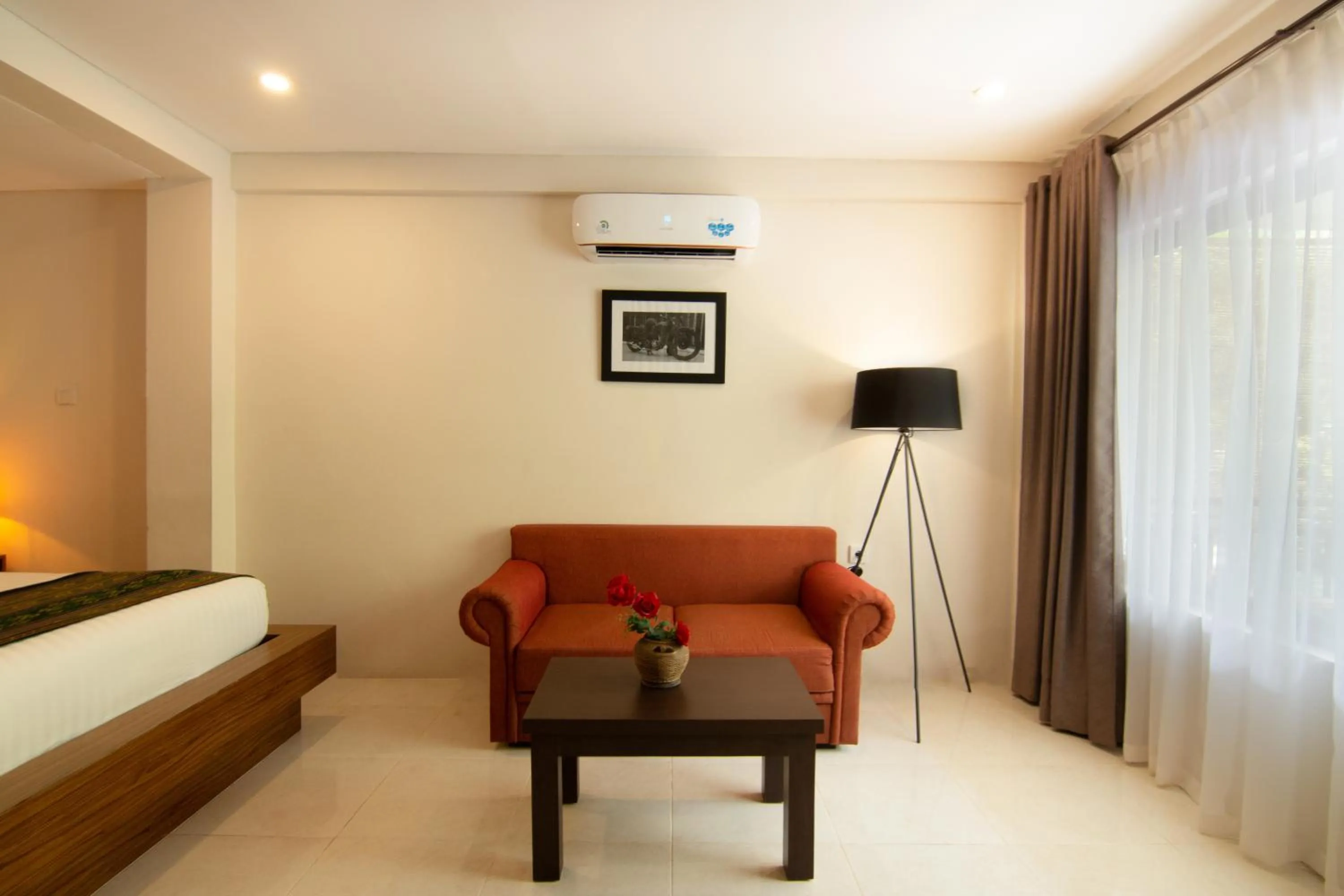 Seating area, Bed in Diva Lombok Resort