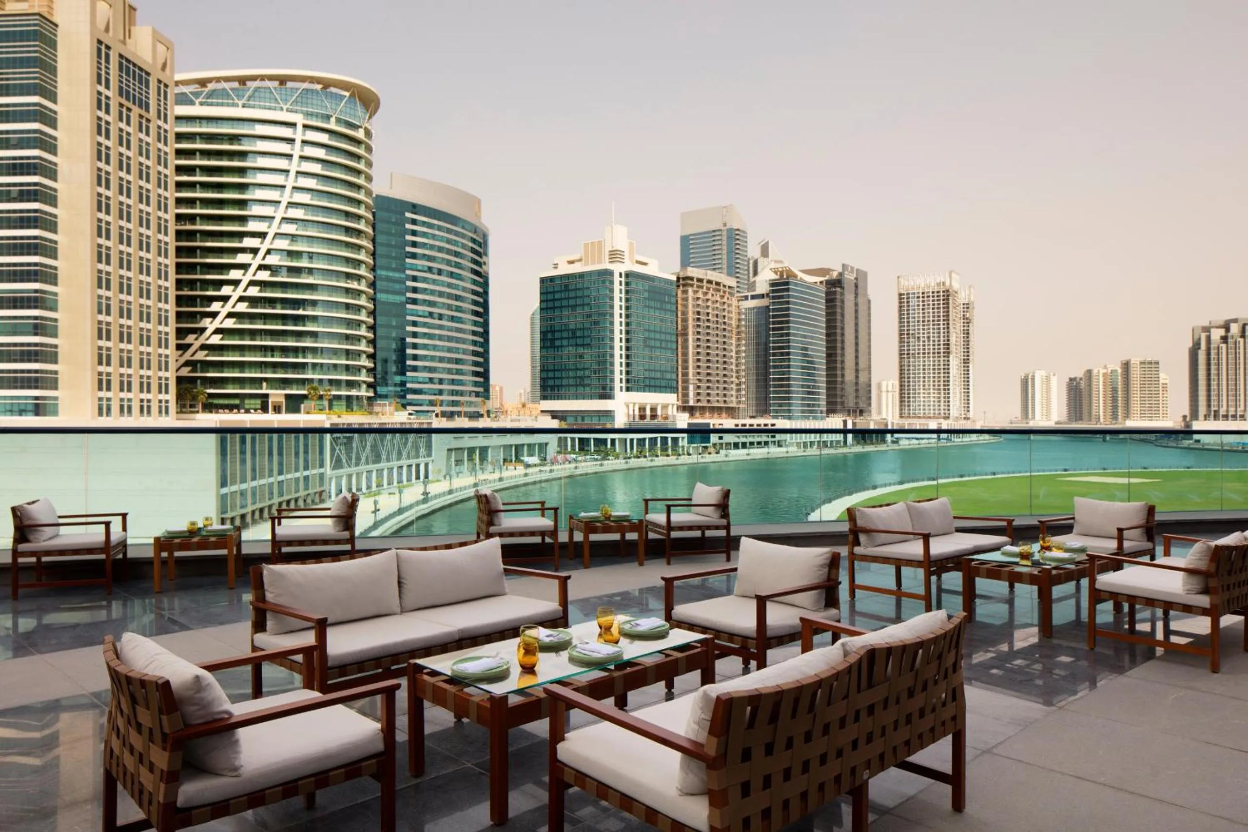 Patio in Radisson Blu Hotel, Dubai Waterfront