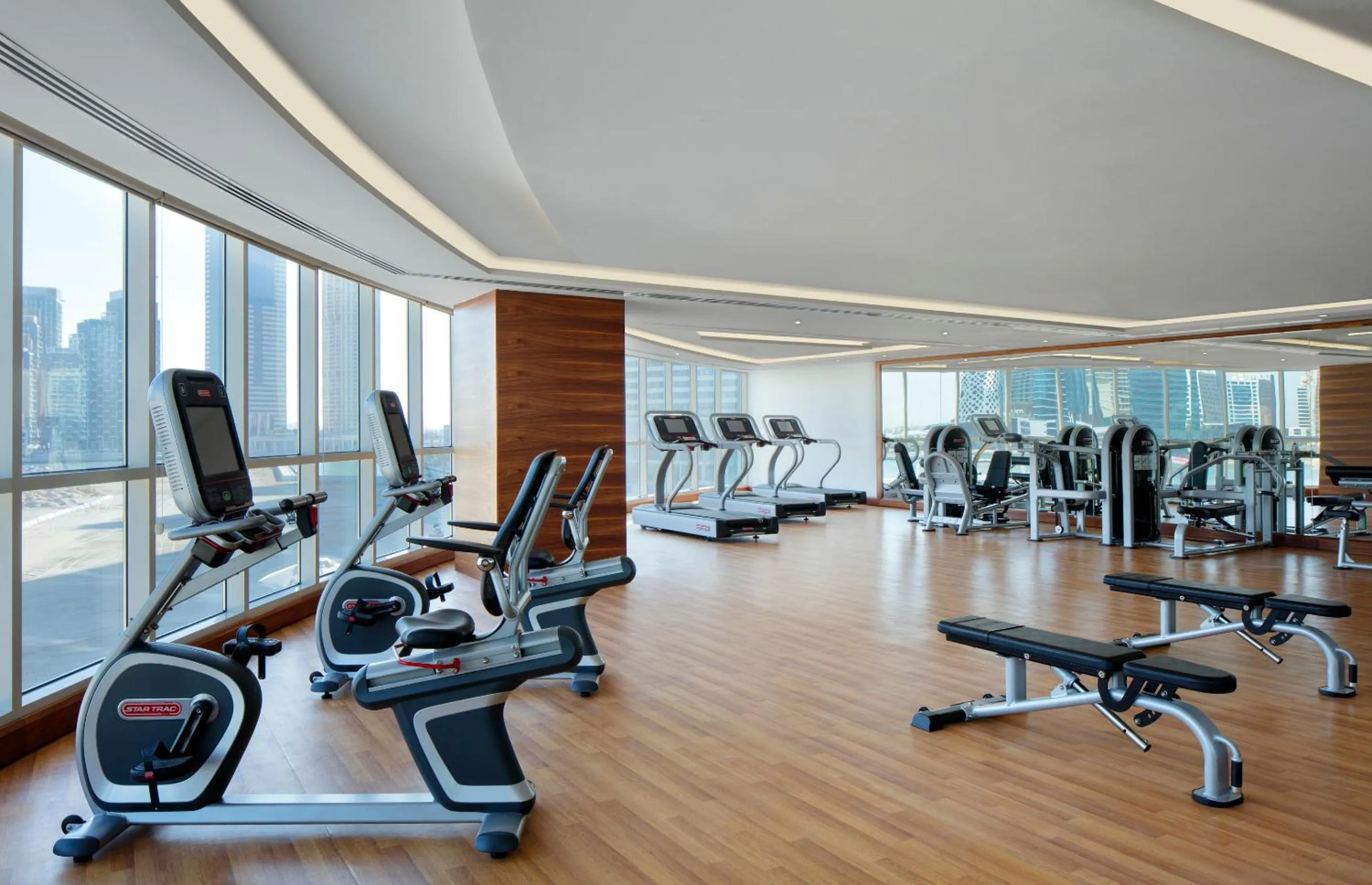 Fitness centre/facilities in Radisson Blu Hotel, Dubai Waterfront