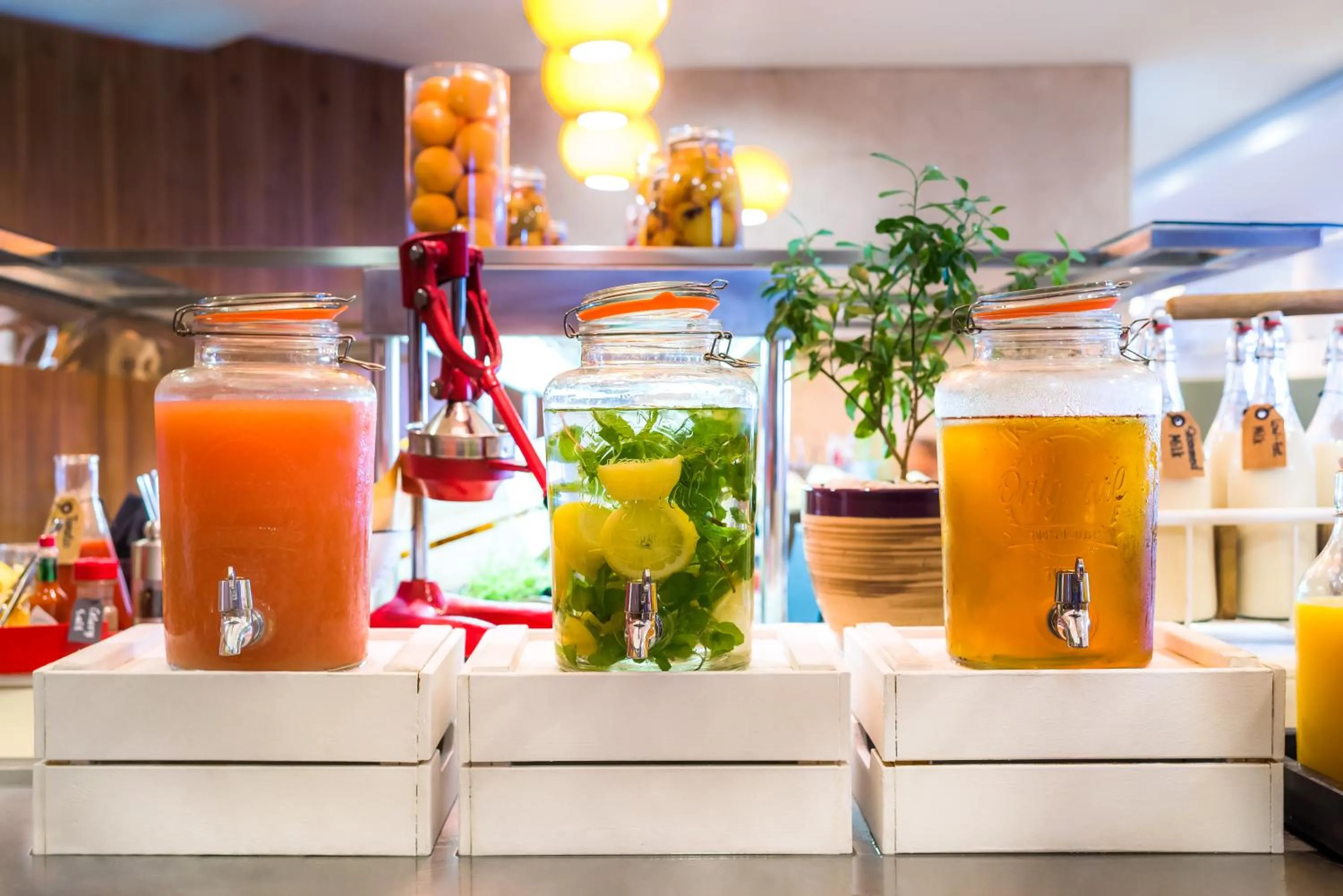 Buffet breakfast in Radisson Blu Hotel, Dubai Waterfront