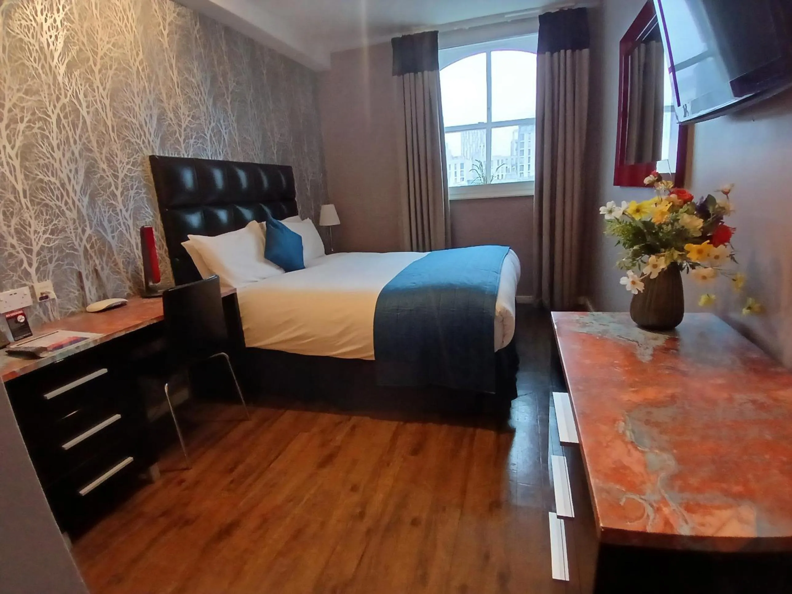 Bed in The Royal Hotel Cardiff