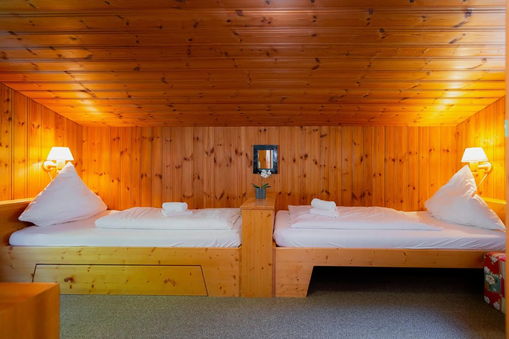 Bedroom, Bed in Waldklause
