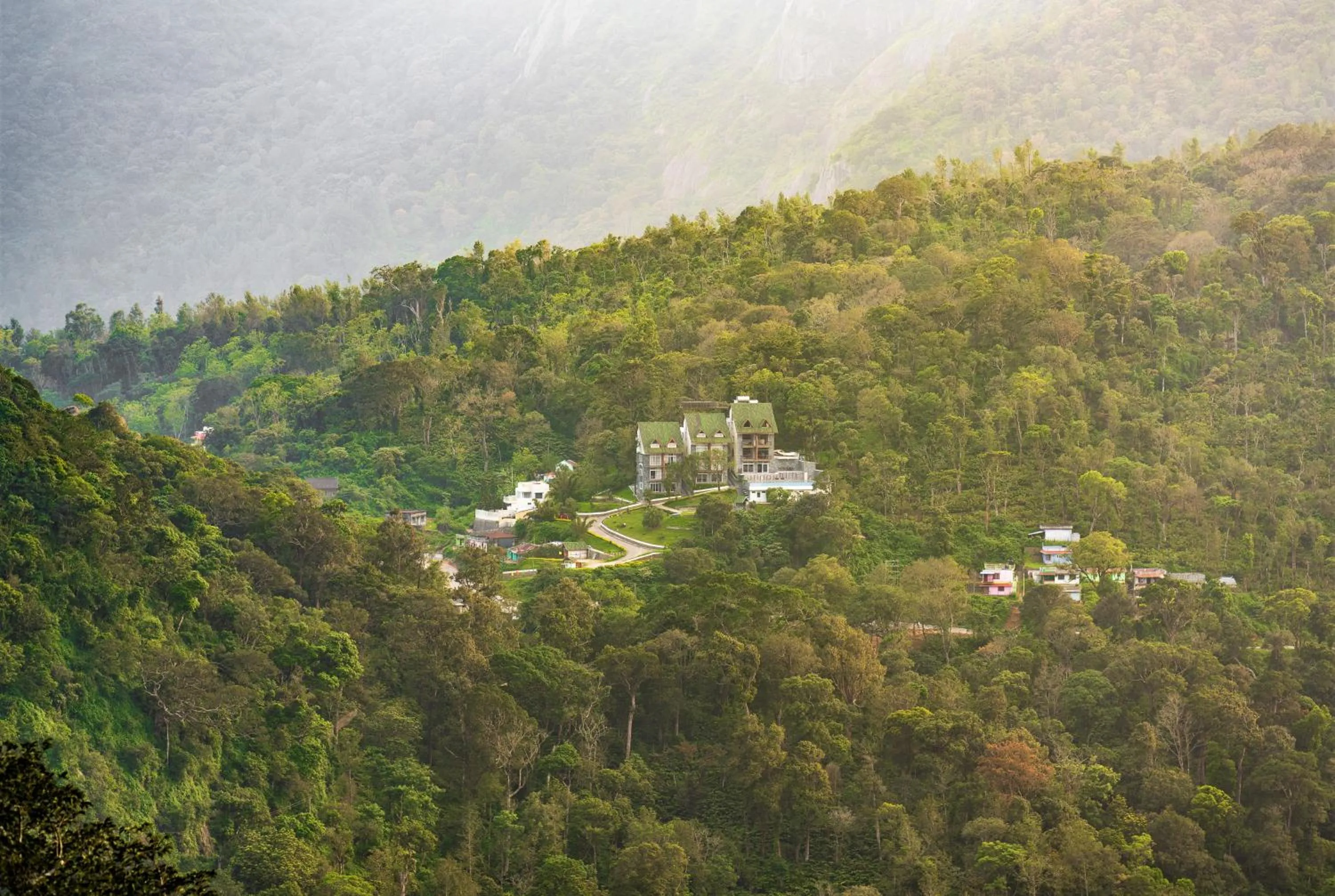 Bird's eye view in Shola Crown Resort - Munnar