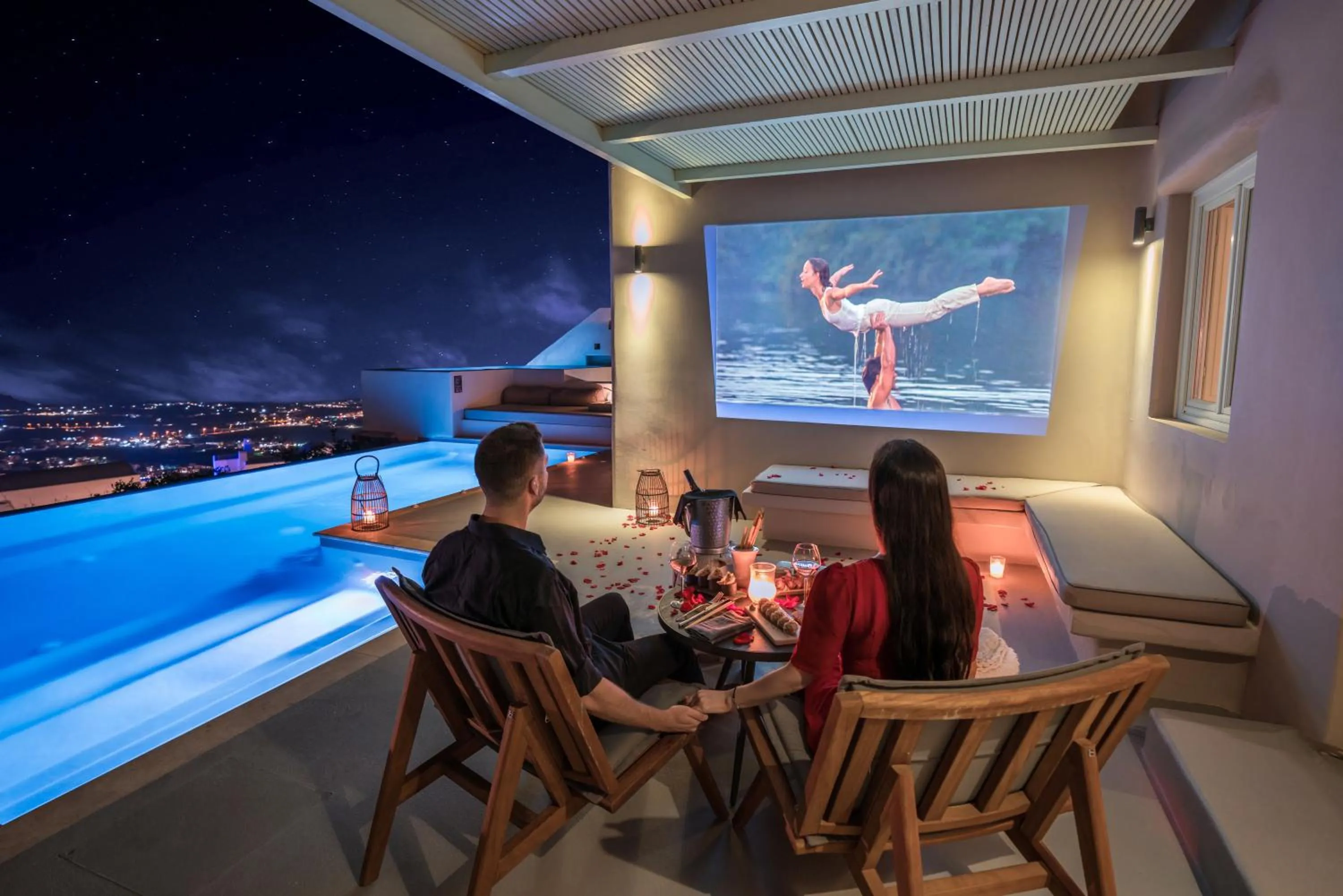 Night in North Santorini - A Luxury Spa Hotel