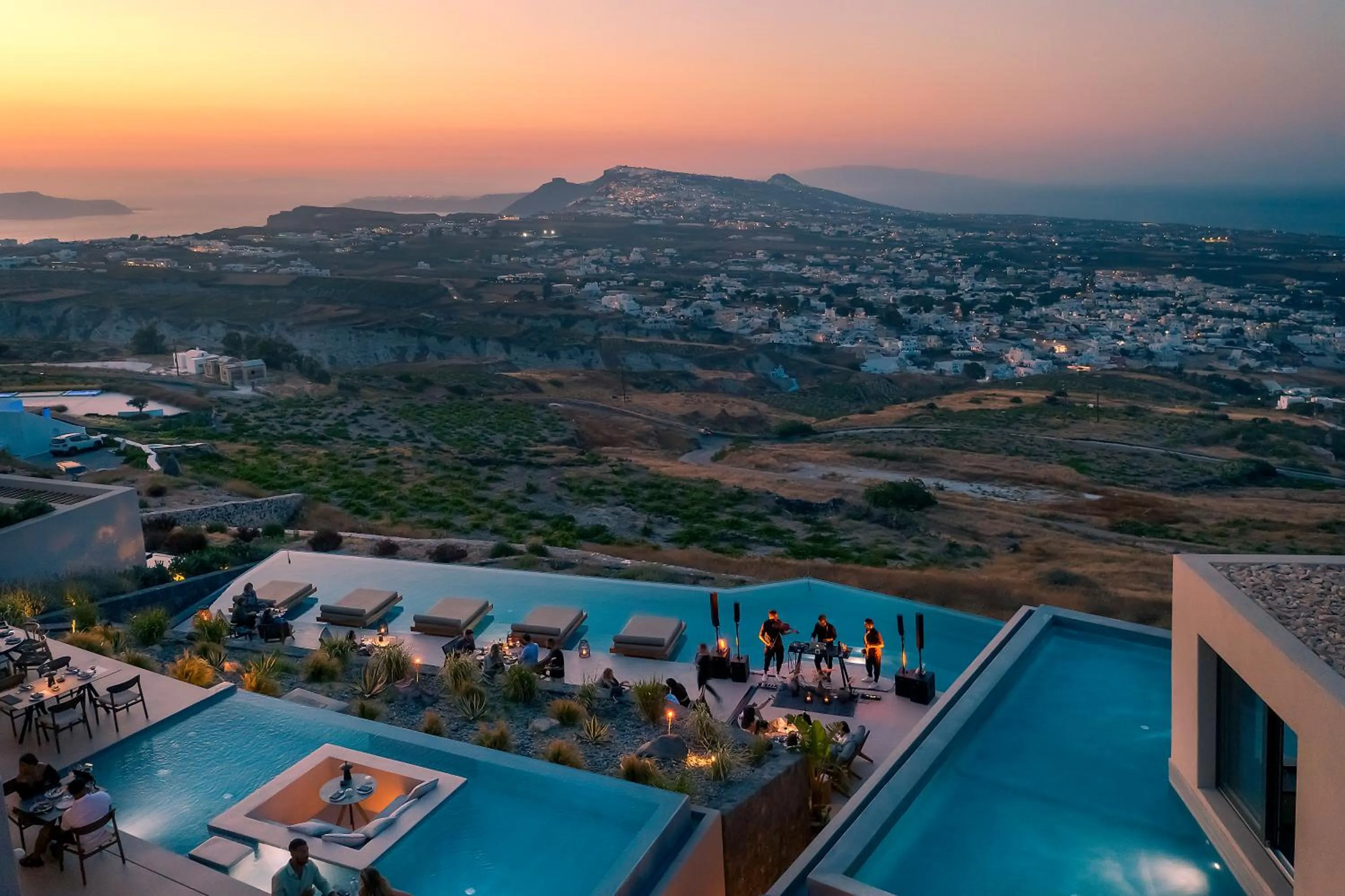 Natural landscape in North Santorini - A Luxury Spa Hotel