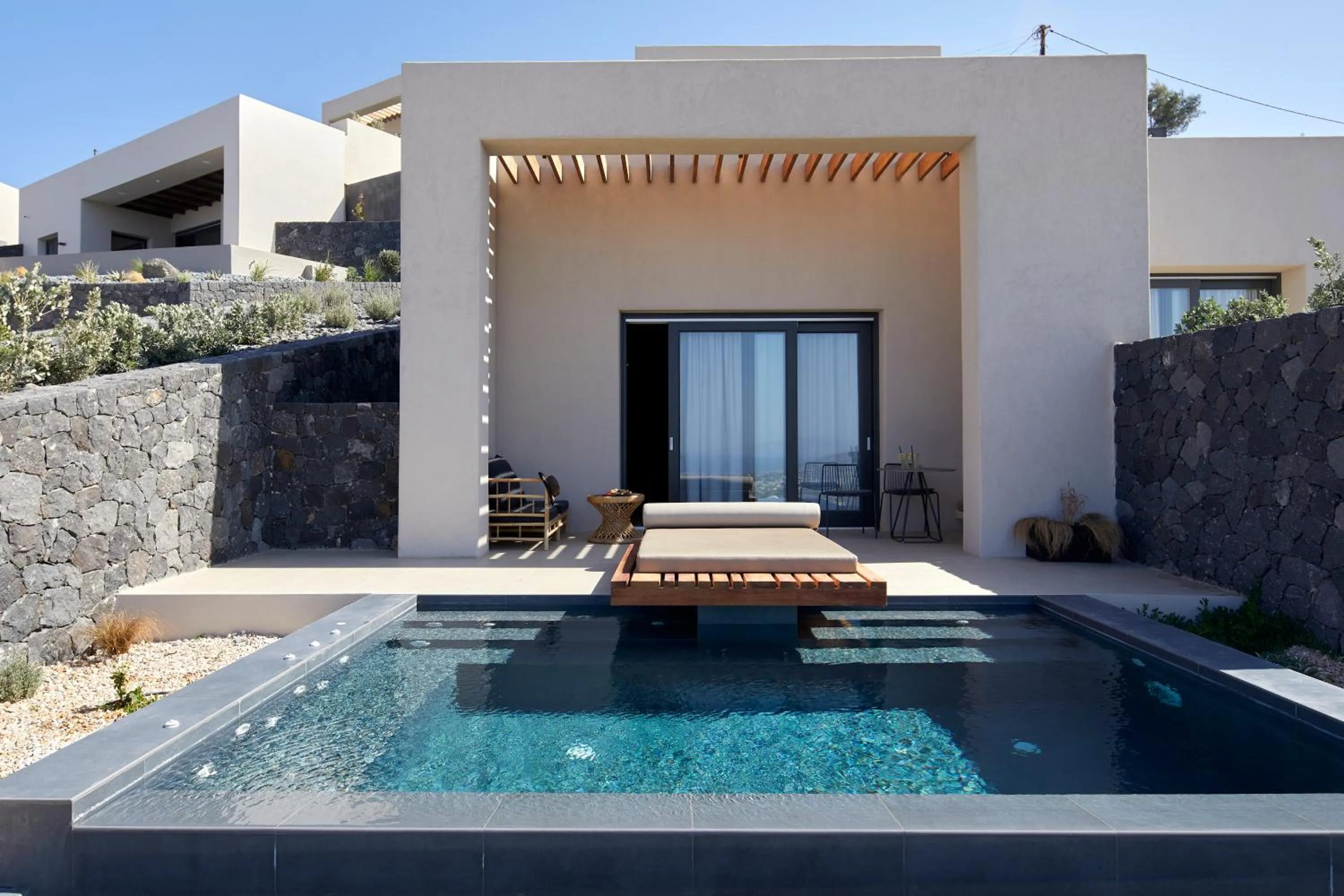 Balcony/Terrace in North Santorini - A Luxury Spa Hotel