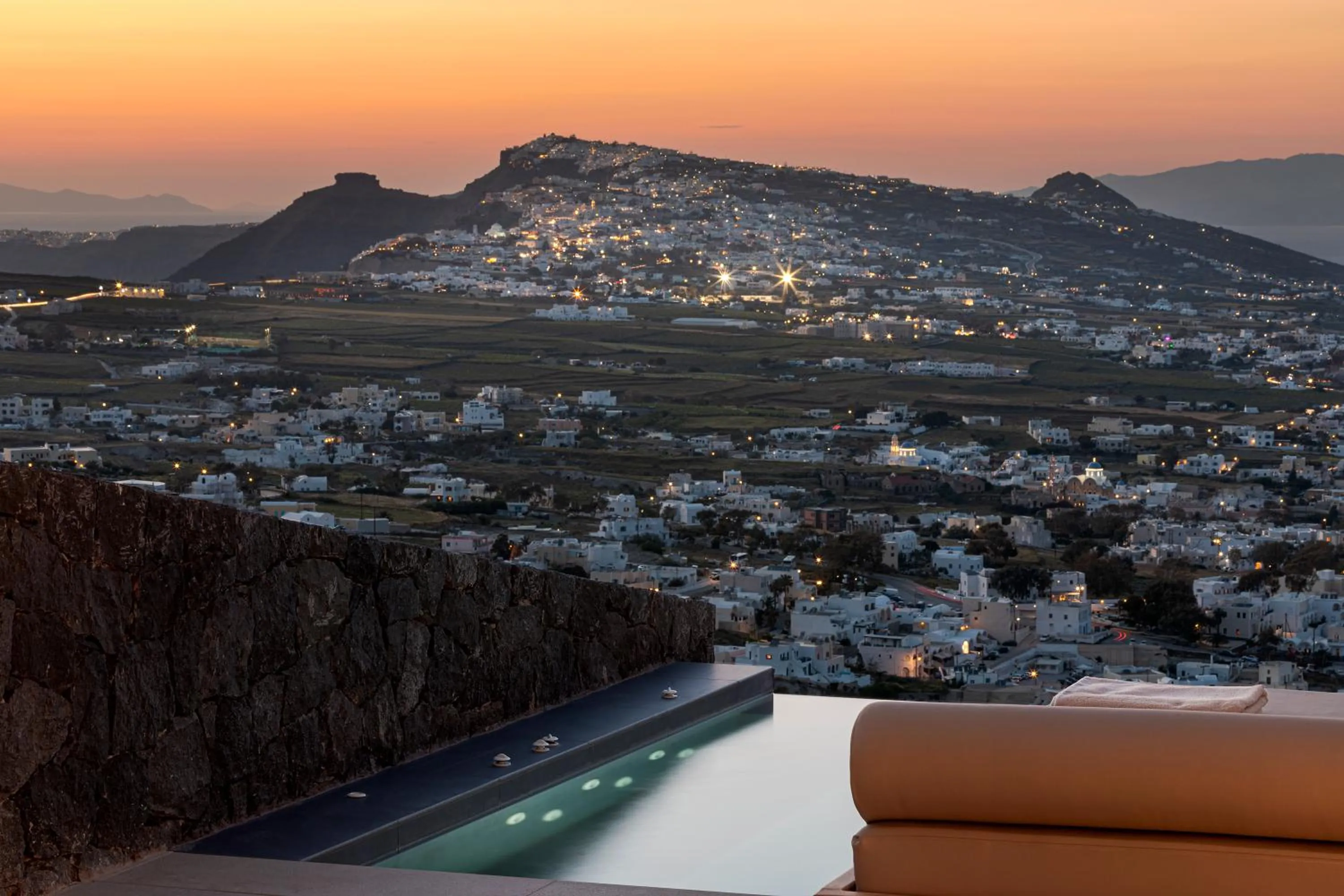 Bird's eye view in North Santorini - A Luxury Spa Hotel