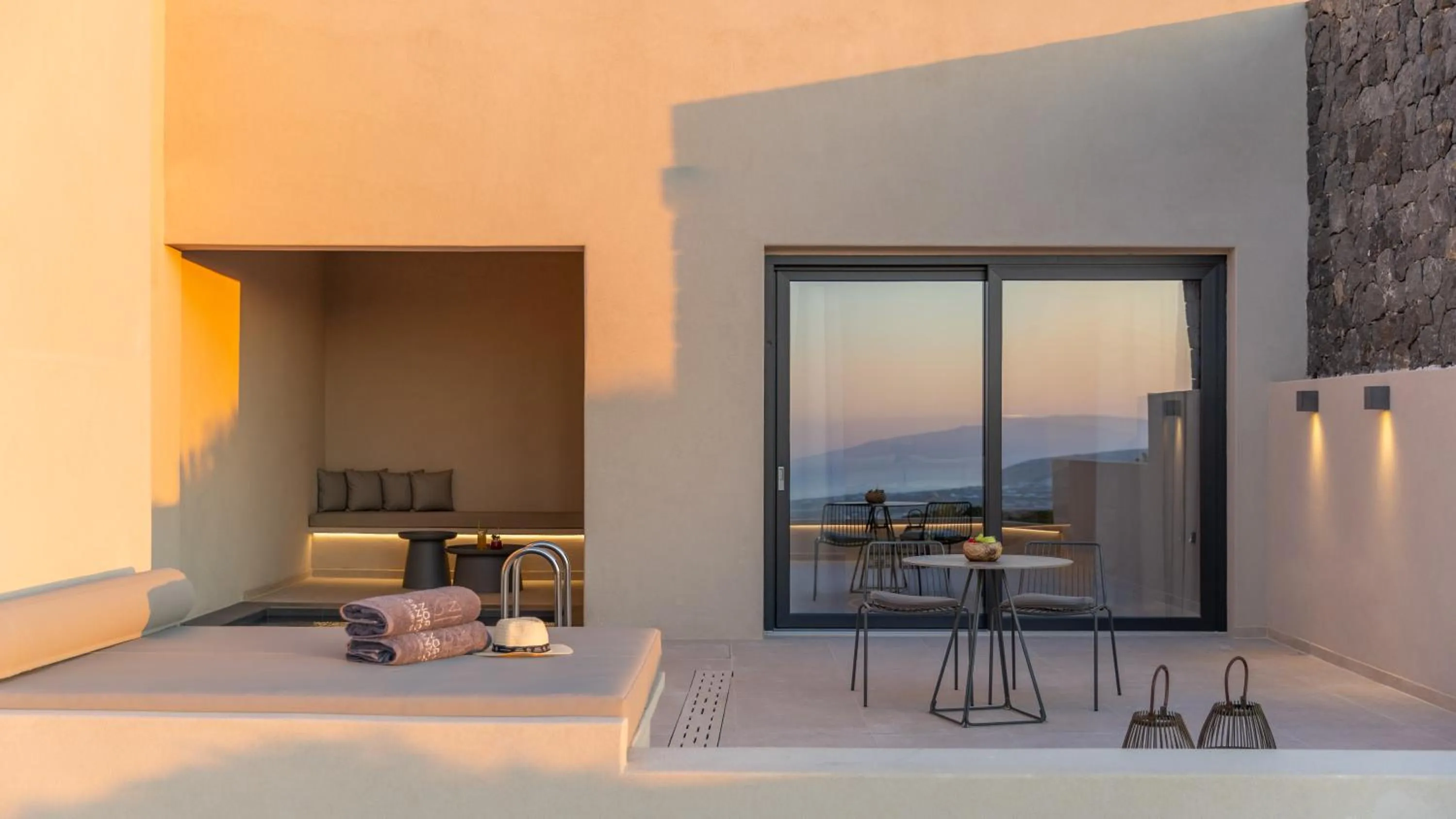 Balcony/Terrace in North Santorini - A Luxury Spa Hotel
