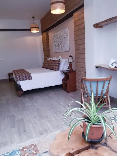 Property building, Bed in Hotel El Giro